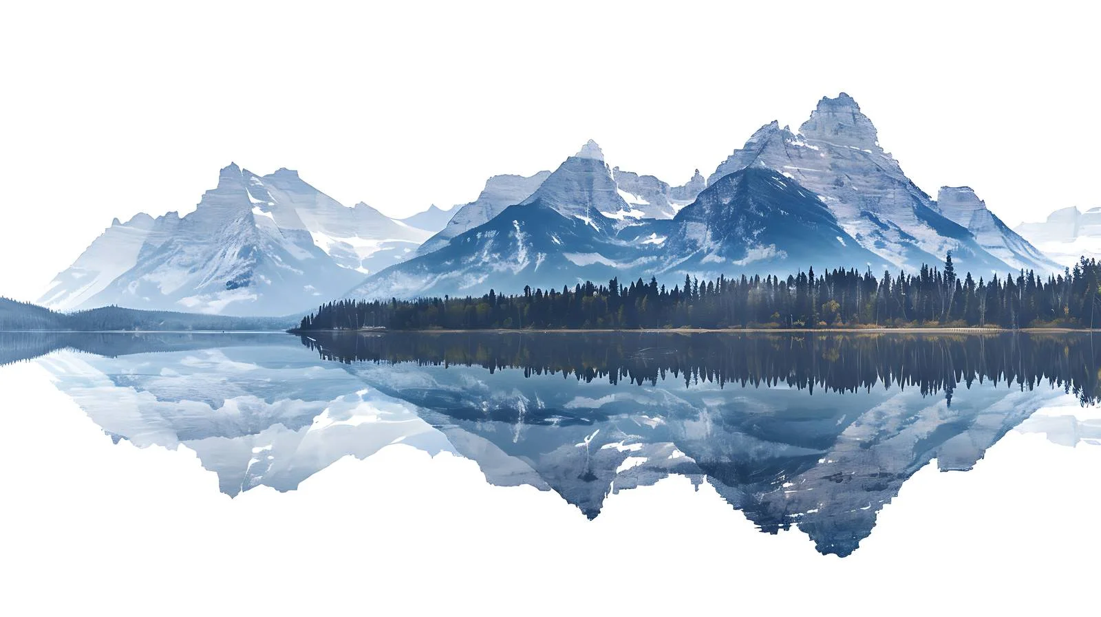 Scenic St. Mary's Lake in Glacier National Park — free download from Dotvec