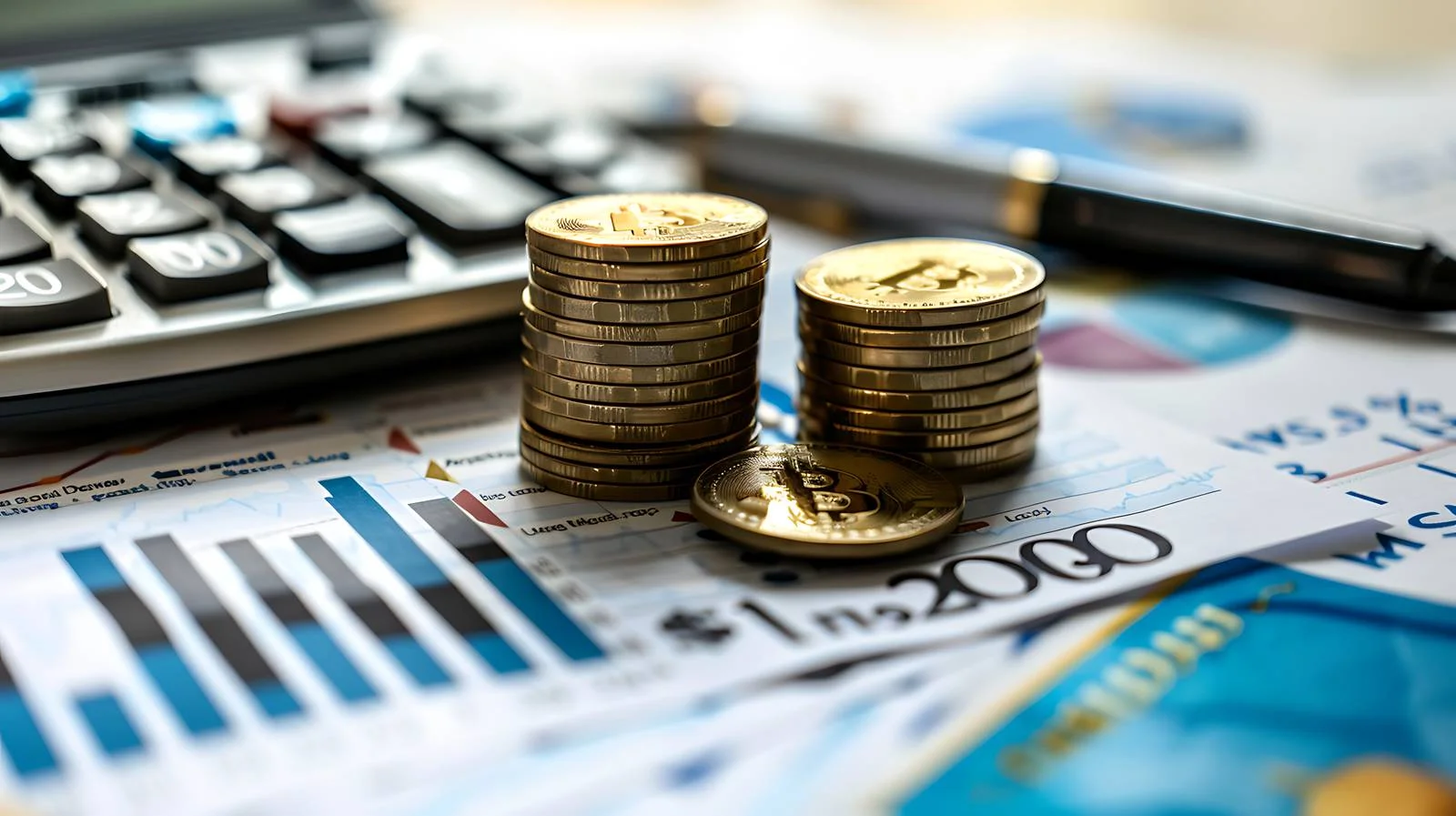 Financial Growth Stacked Coins Concept Image — free download from Dotvec