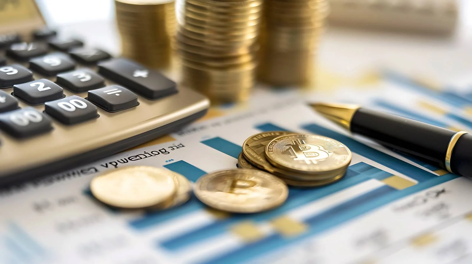 Financial Growth Symbol with Coins Stack — free download from Dotvec