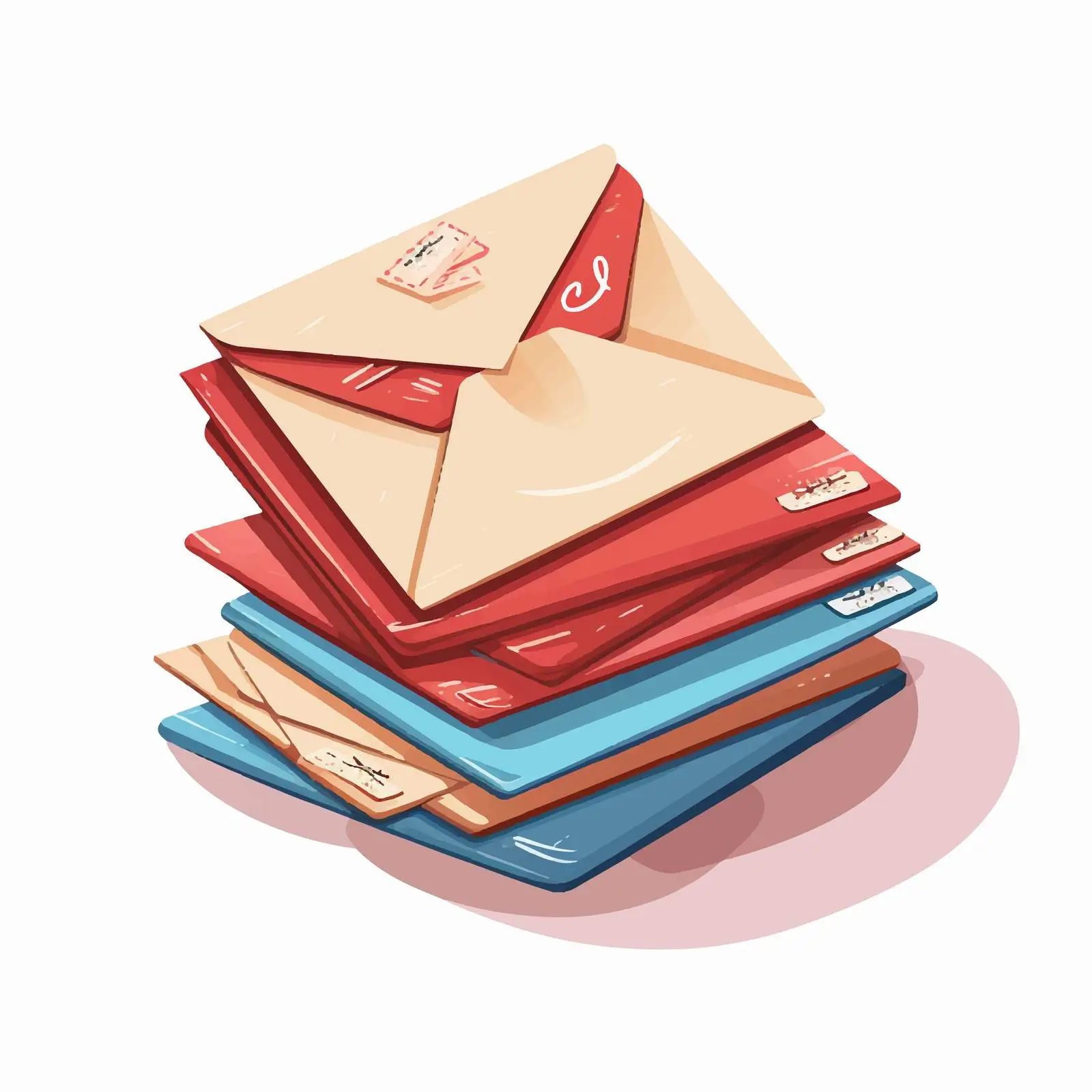Stack of Handwritten Envelopes and Postcards — free download from Dotvec