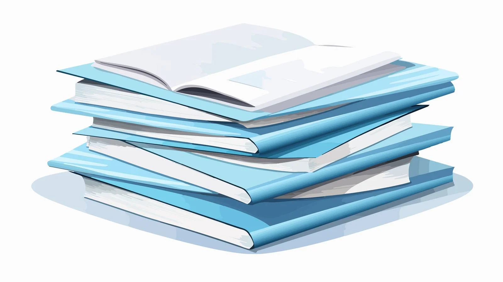 Stacked Paper Cartoon Illustration — free download from Dotvec