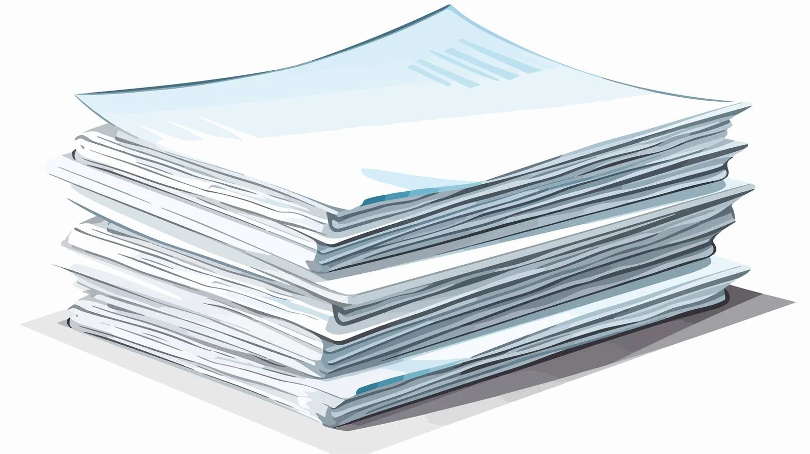 Professional Cartoon Paper Stack Design — free download from Dotvec