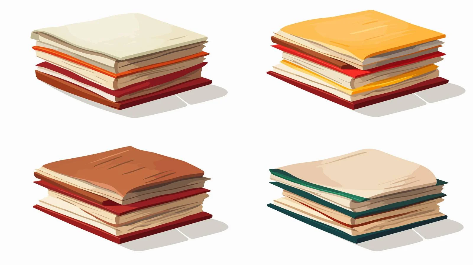 Professional Paper Stack Cartoon Design — free download from Dotvec