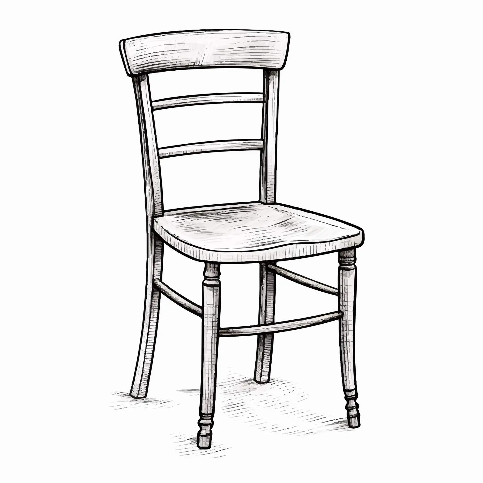 Vector Illustration of Stacking Chair on White Background — free download from Dotvec