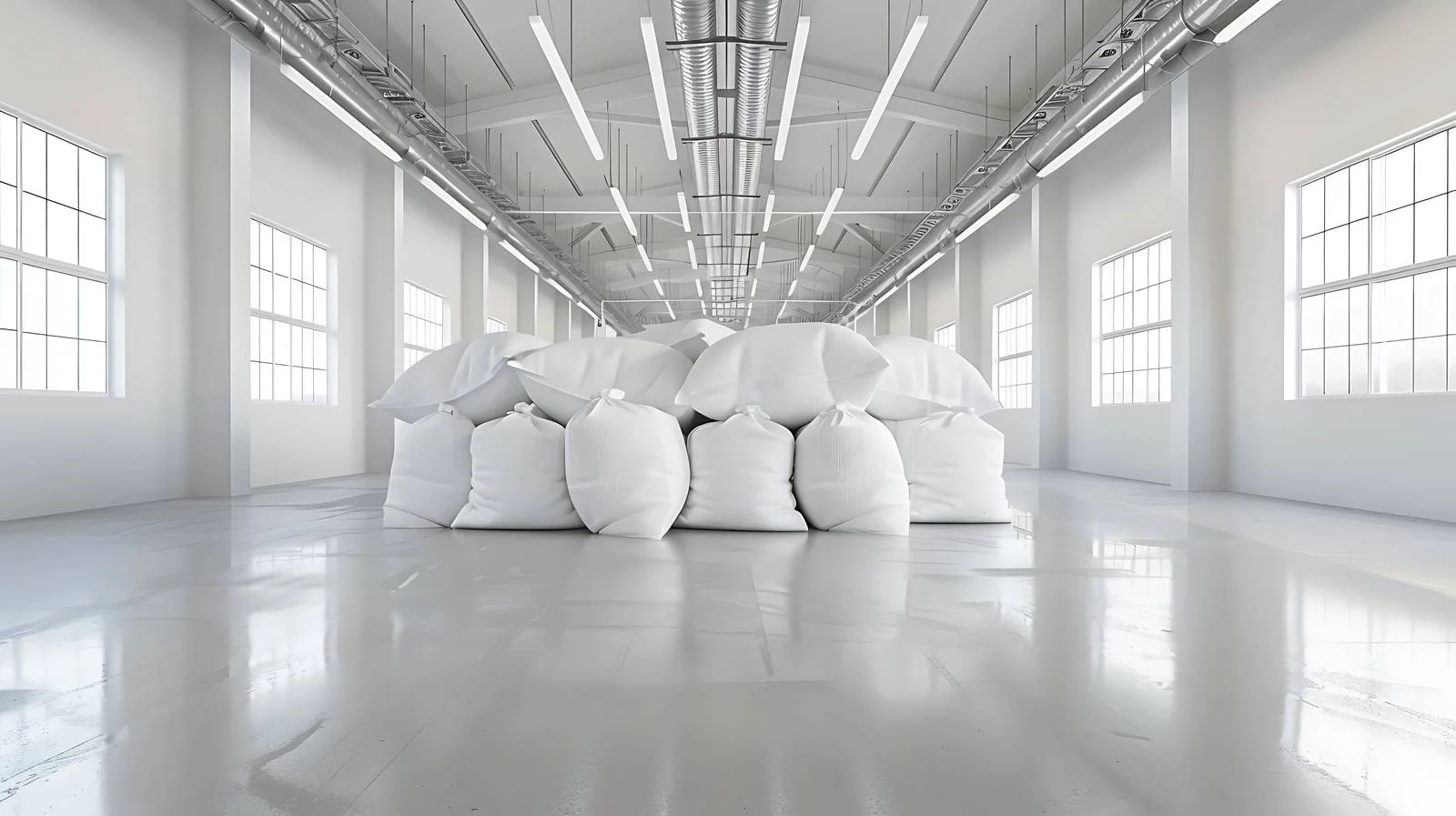 Efficient White Bag Stacking in Modern Warehouse — free download from Dotvec