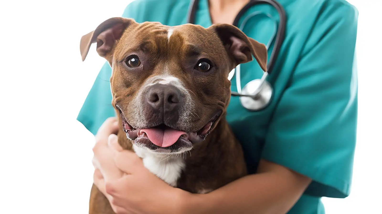 Staffordshire Terrier at Vet Reception — free download from Dotvec
