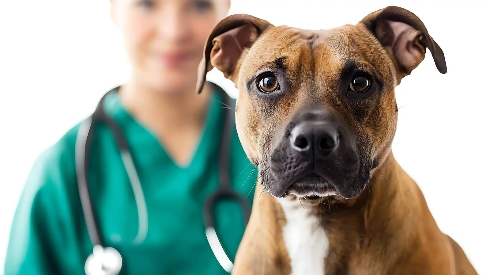 Staffordshire Terrier at Vet Reception — free download from Dotvec