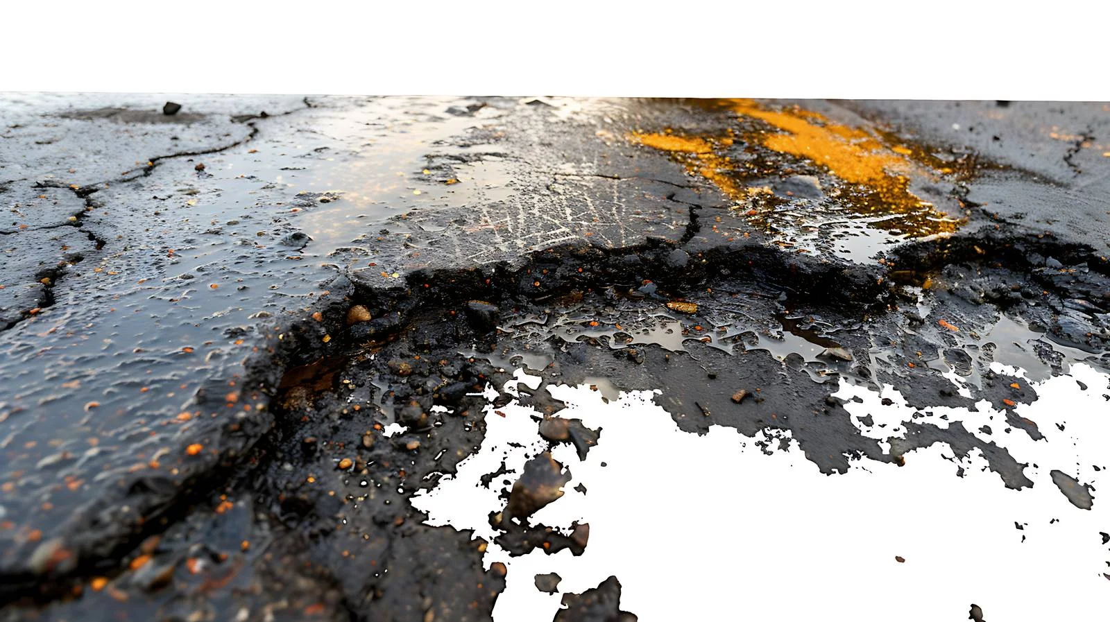 Vibrant Gasoline Stain on Asphalt Pavement — free download from Dotvec