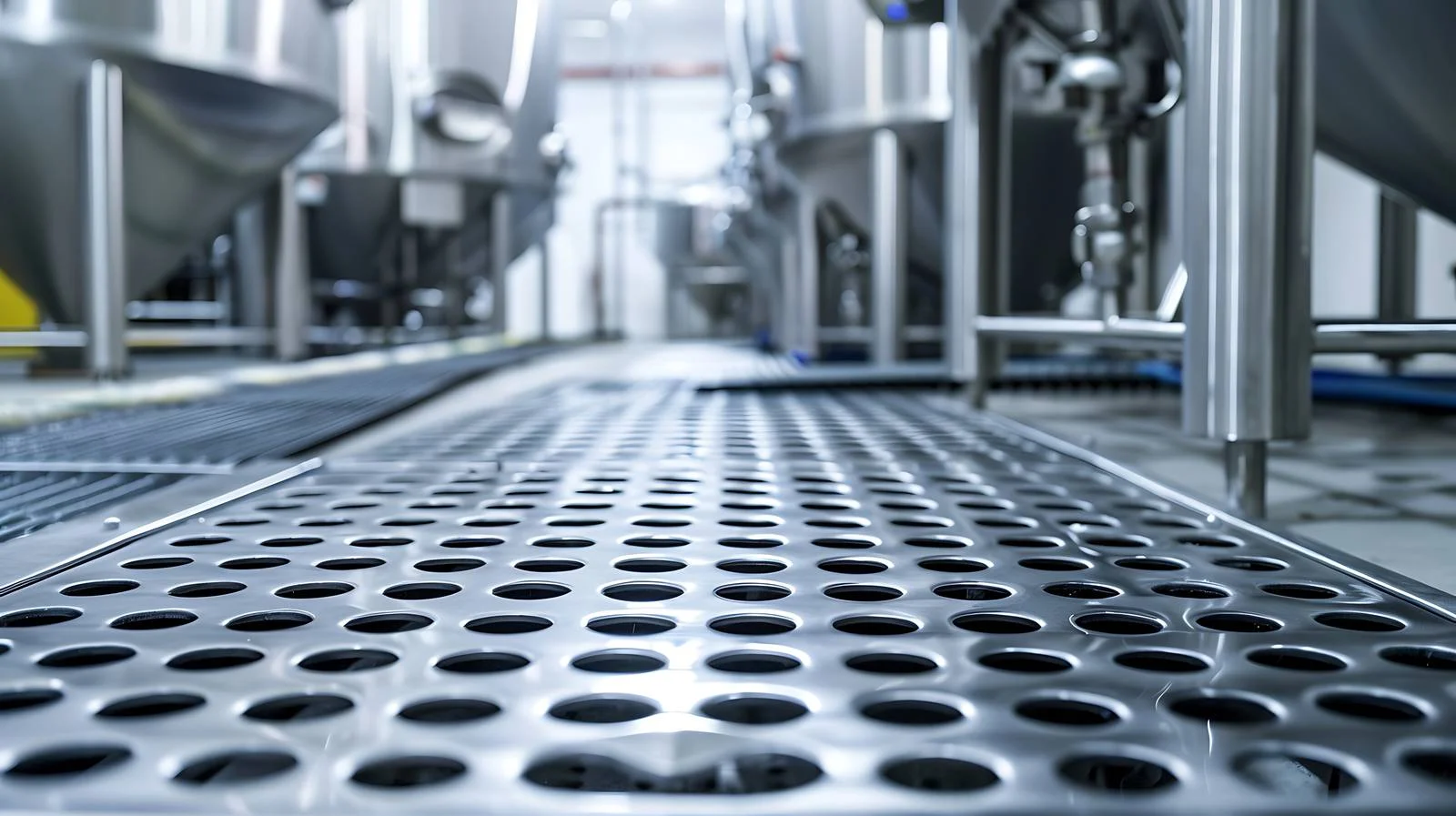 Modern Beer Factory Floor Drain — free download from Dotvec