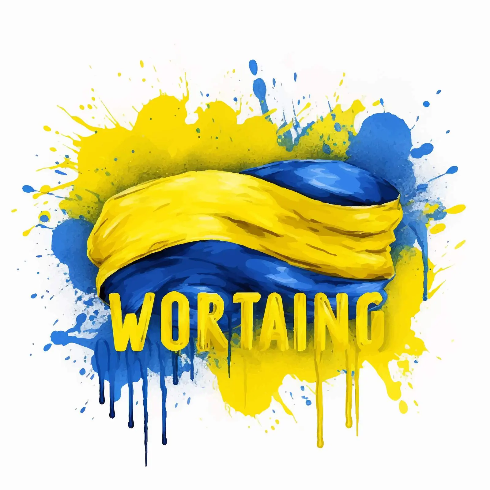 Support Ukraine Handwritten Quote Vector Art — free download from Dotvec