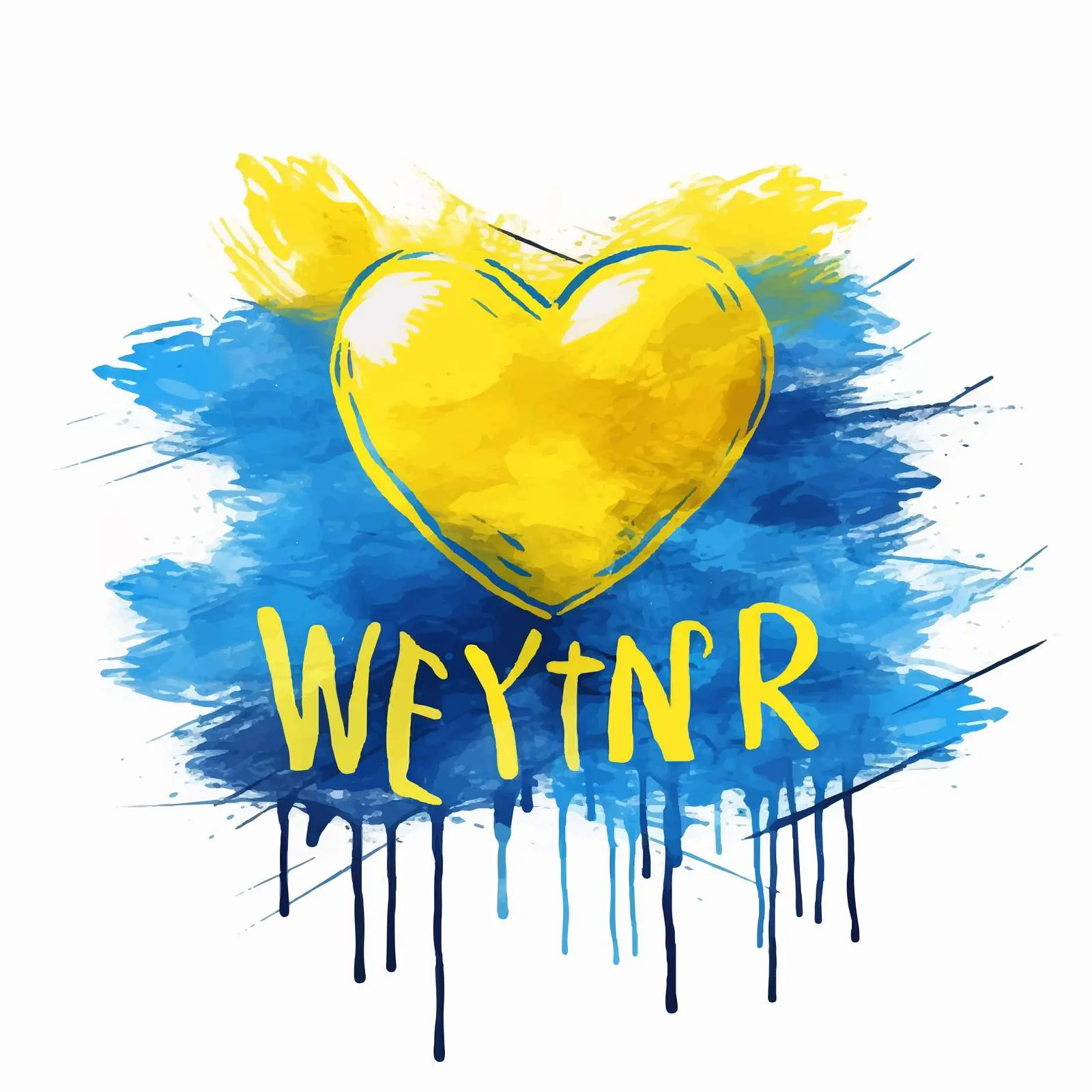 Support Ukraine Handwritten Quote Vector — free download from Dotvec