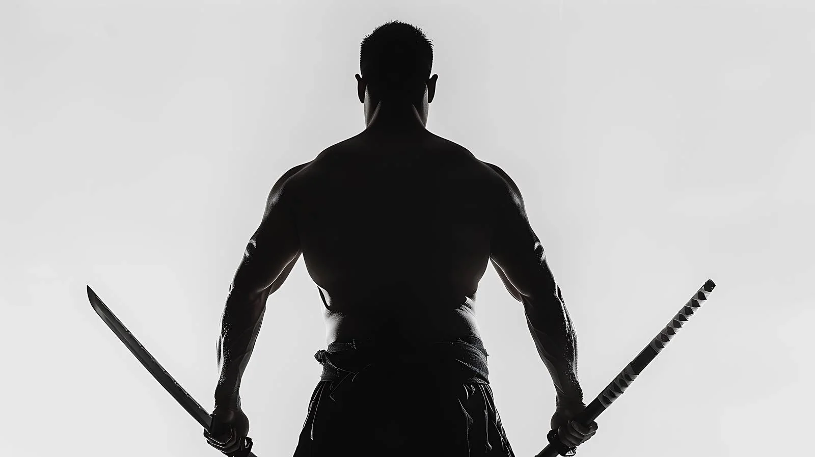 Silhouette of man shaped like combat knife — free download from Dotvec