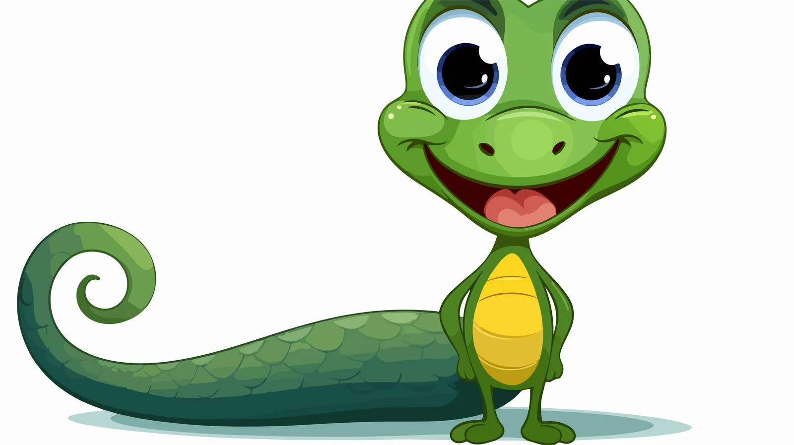 Playful Snake Cartoon with Speech Bubble — free download from Dotvec