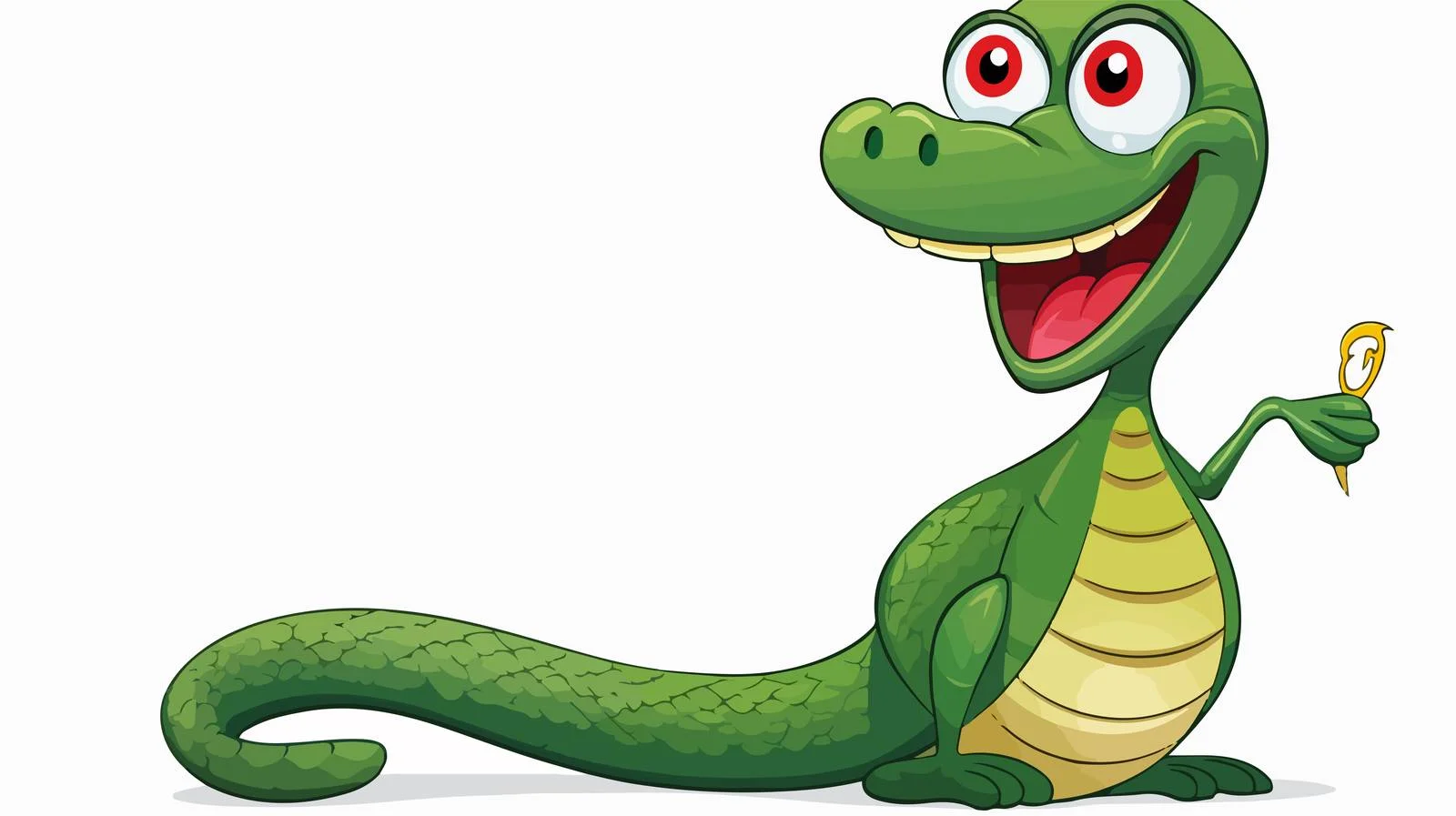 Cute Cartoon Snake Speech Bubble Illustration — free download from Dotvec