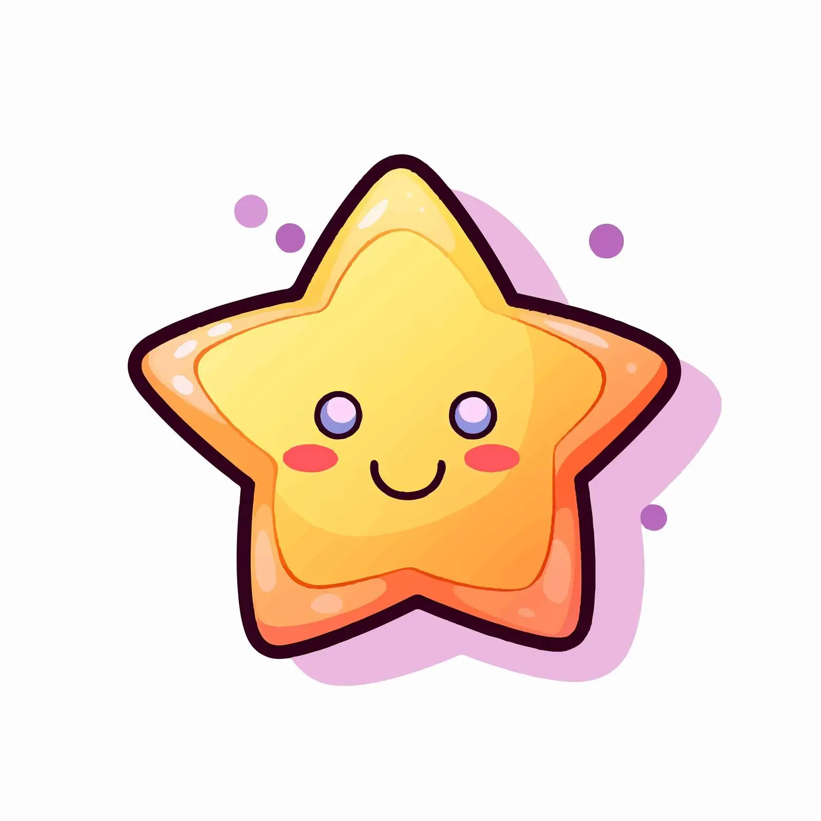 Isolated Cartoon Star Decorative Vector Icon — free download from Dotvec