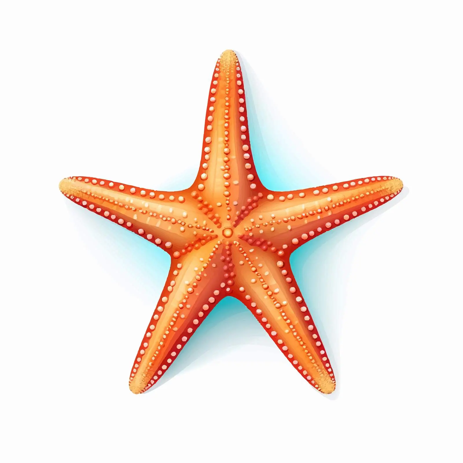 Starfish Line Art Vector Illustration on White — free download from Dotvec