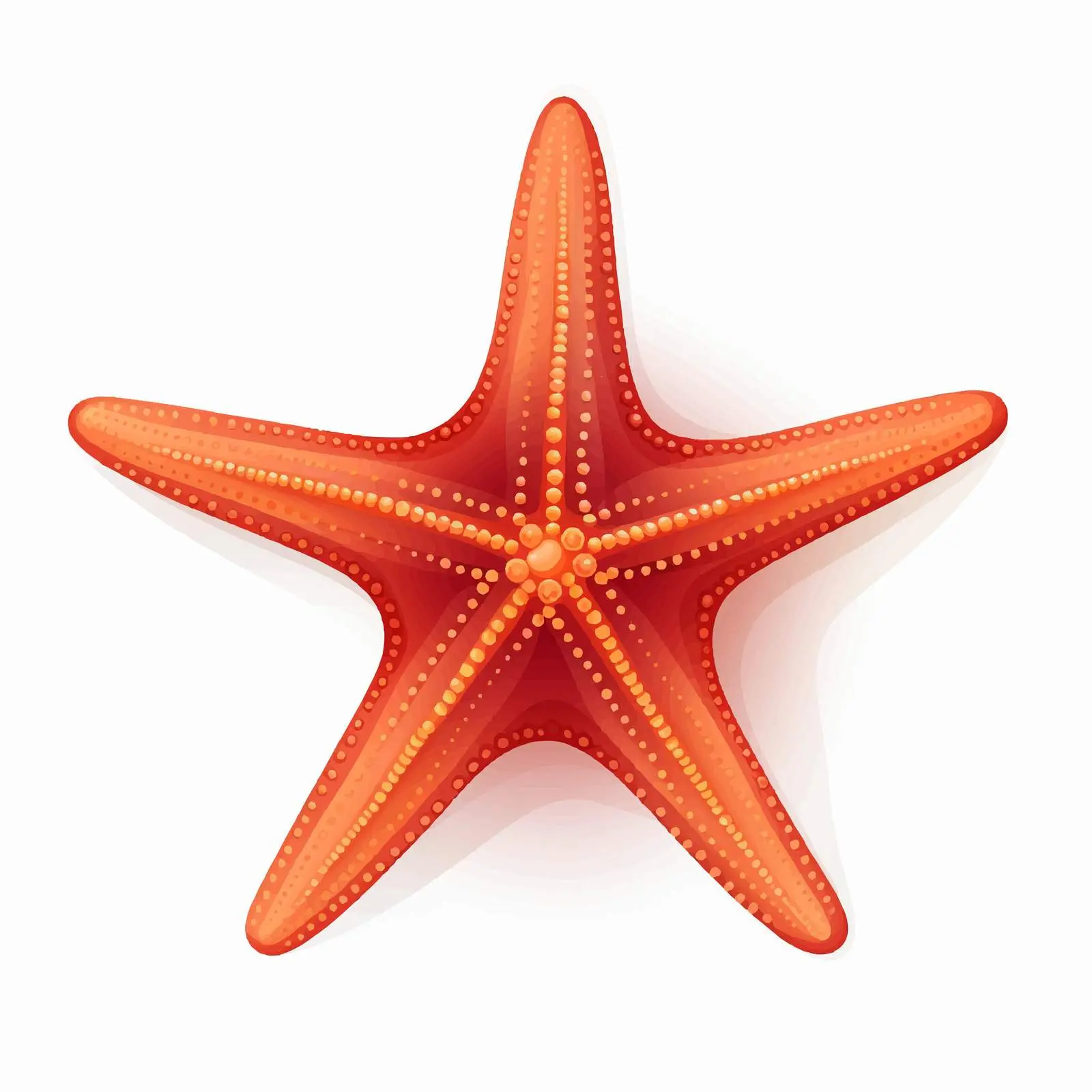 Starfish Line Vector Illustration on White Background — free download from Dotvec