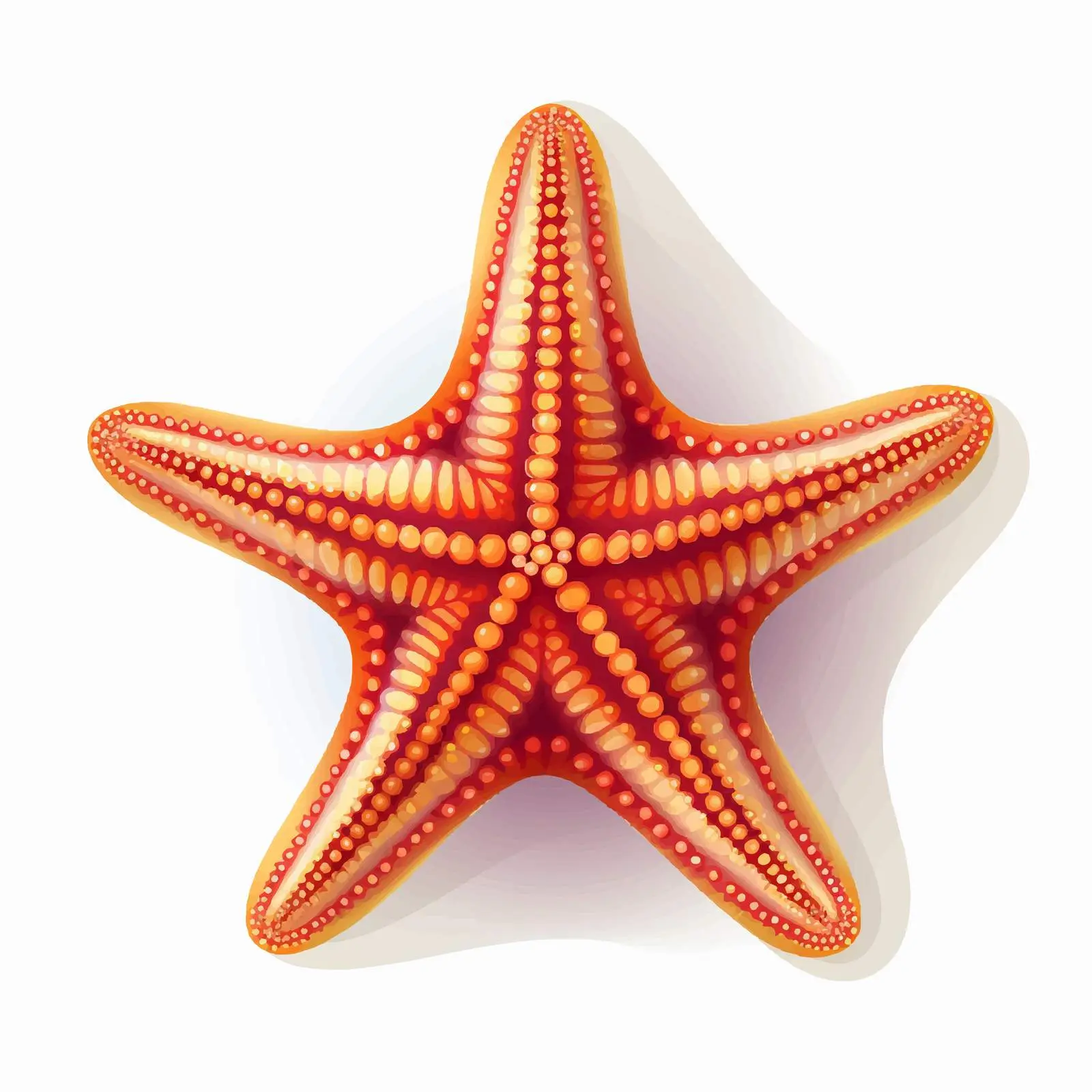 Starfish Vector Illustration on White Background — free download from Dotvec