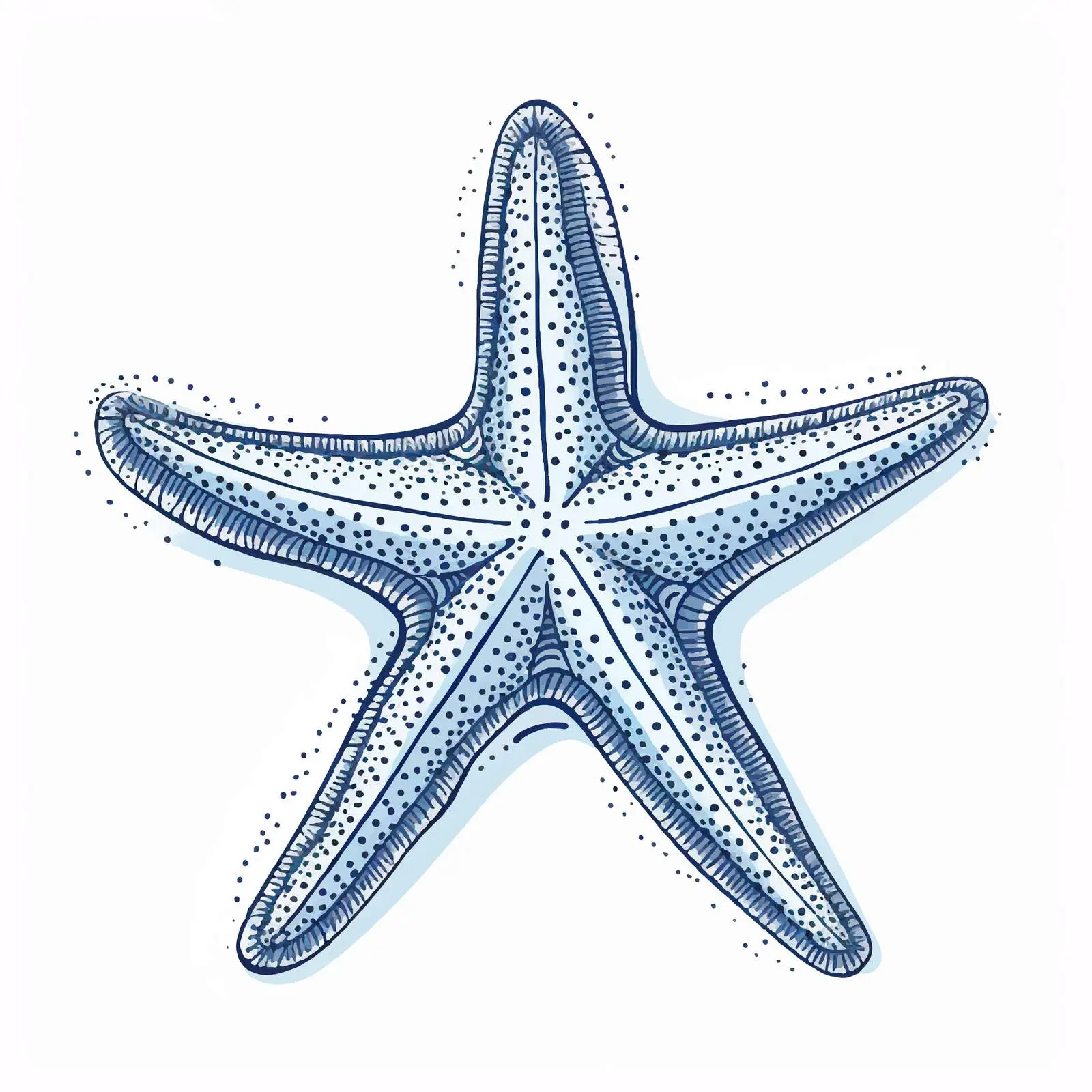 Cartoon Starfish Vector Illustration — free download from Dotvec