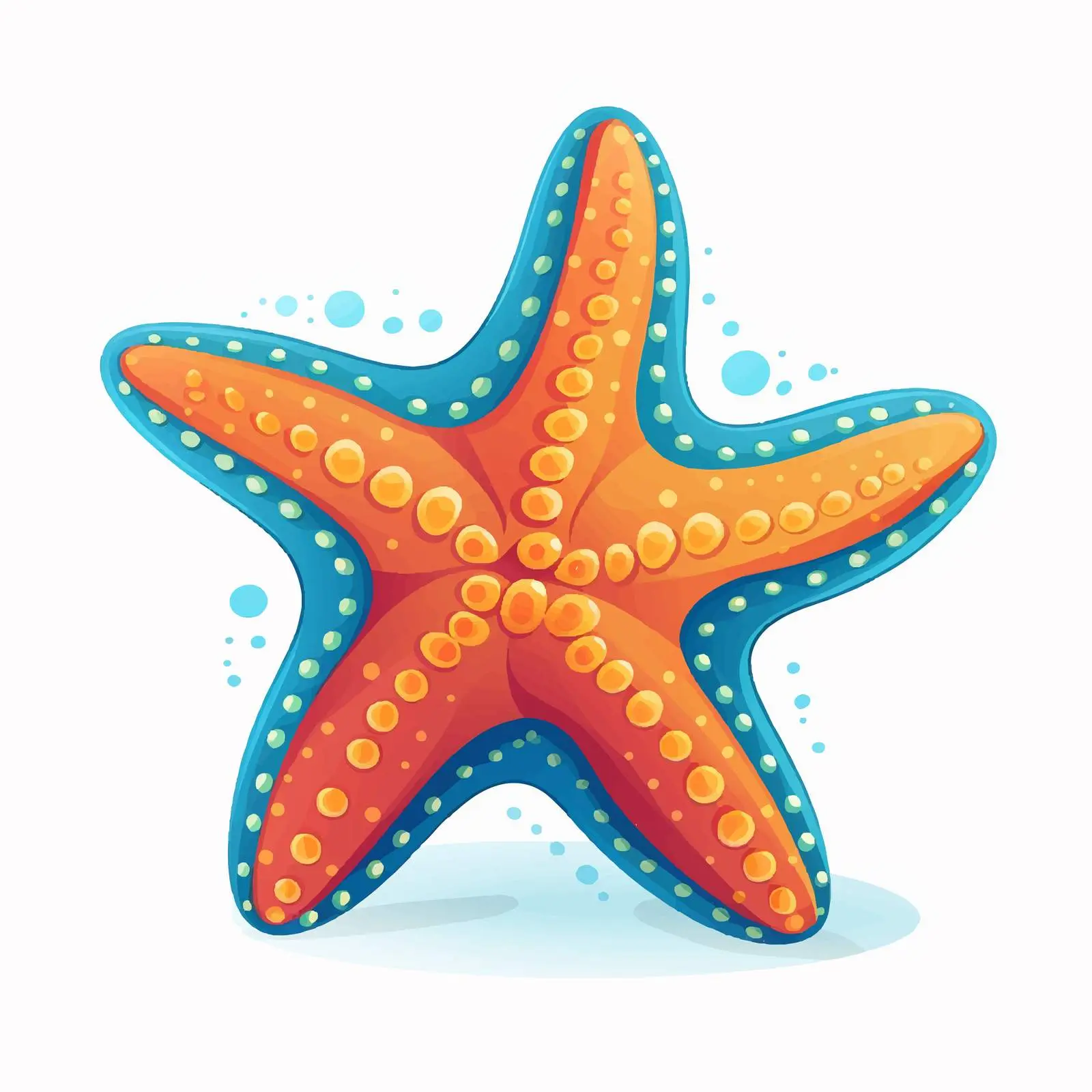 Cartoon Starfish Vector Illustration for Design — free download from Dotvec