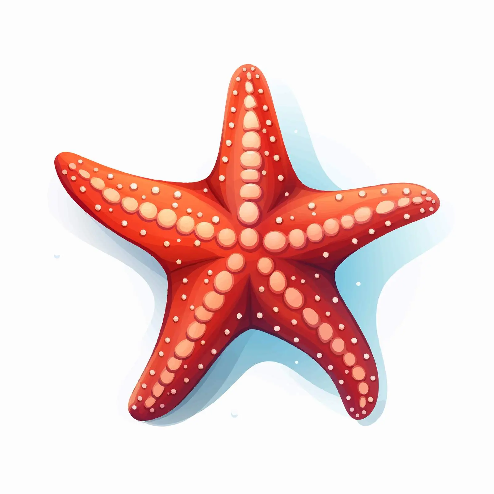 Cartoon Starfish Vector Illustration Design — free download from Dotvec