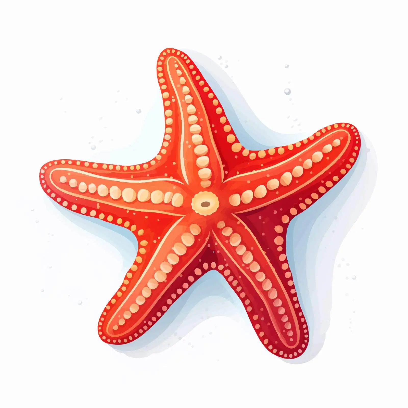 Starfish Vector Illustration Isolated on White Background — free download from Dotvec