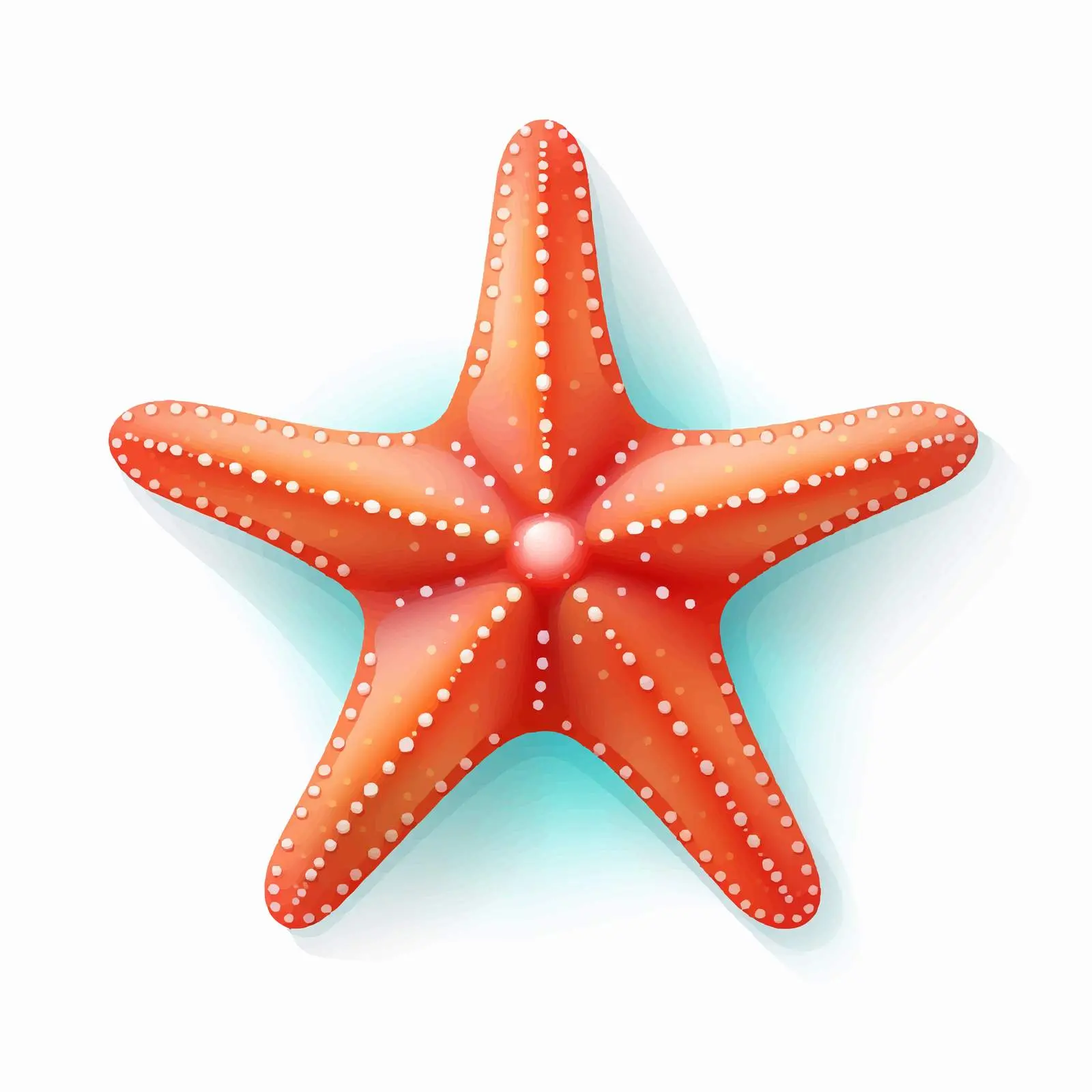 Starfish Vector Illustration on White Background — free download from Dotvec
