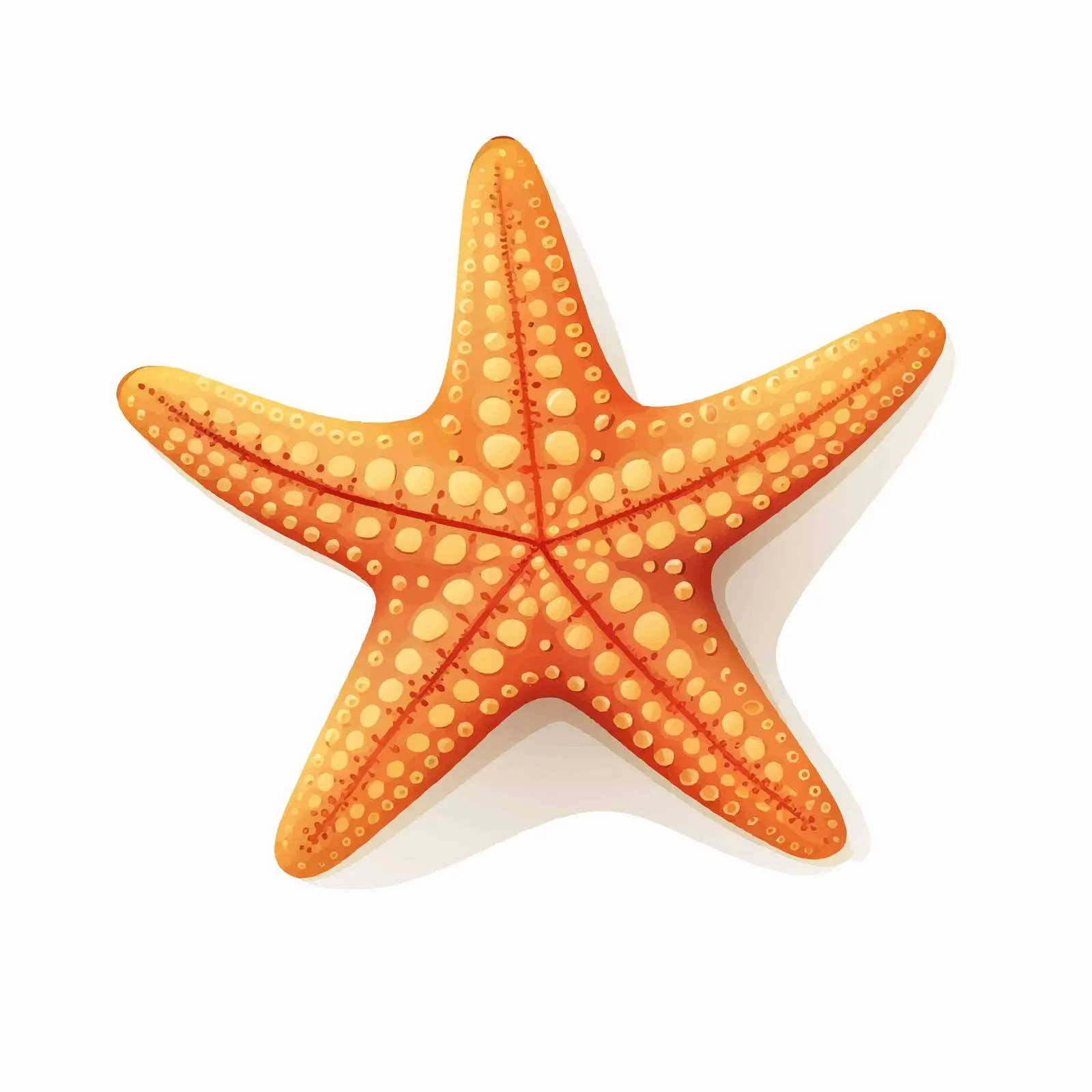 Starfish Vector Illustration on White Background — free download from Dotvec