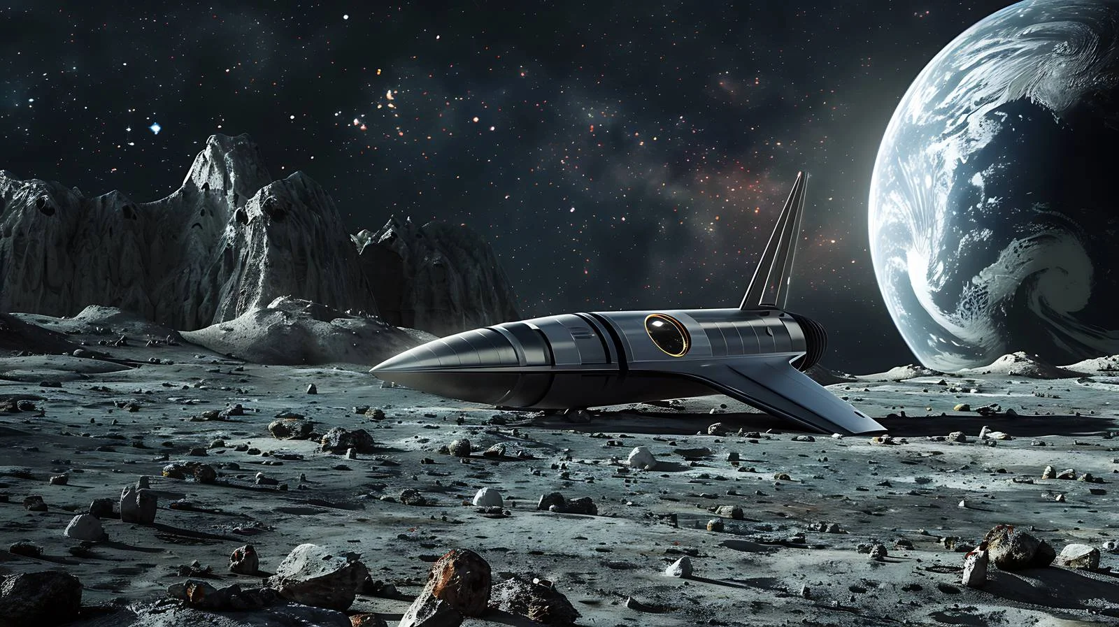Moon Landing Starship Image — free download from Dotvec