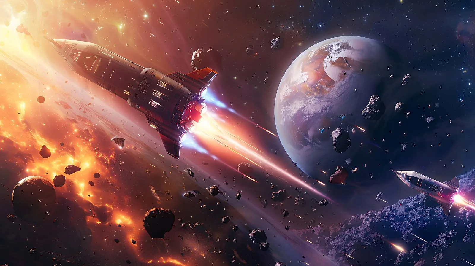 Spaceship Mission Launch — free download from Dotvec