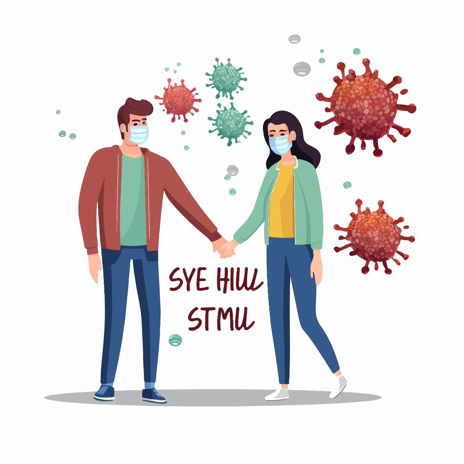 Stay At Home Virus Prevention Design — free download from Dotvec