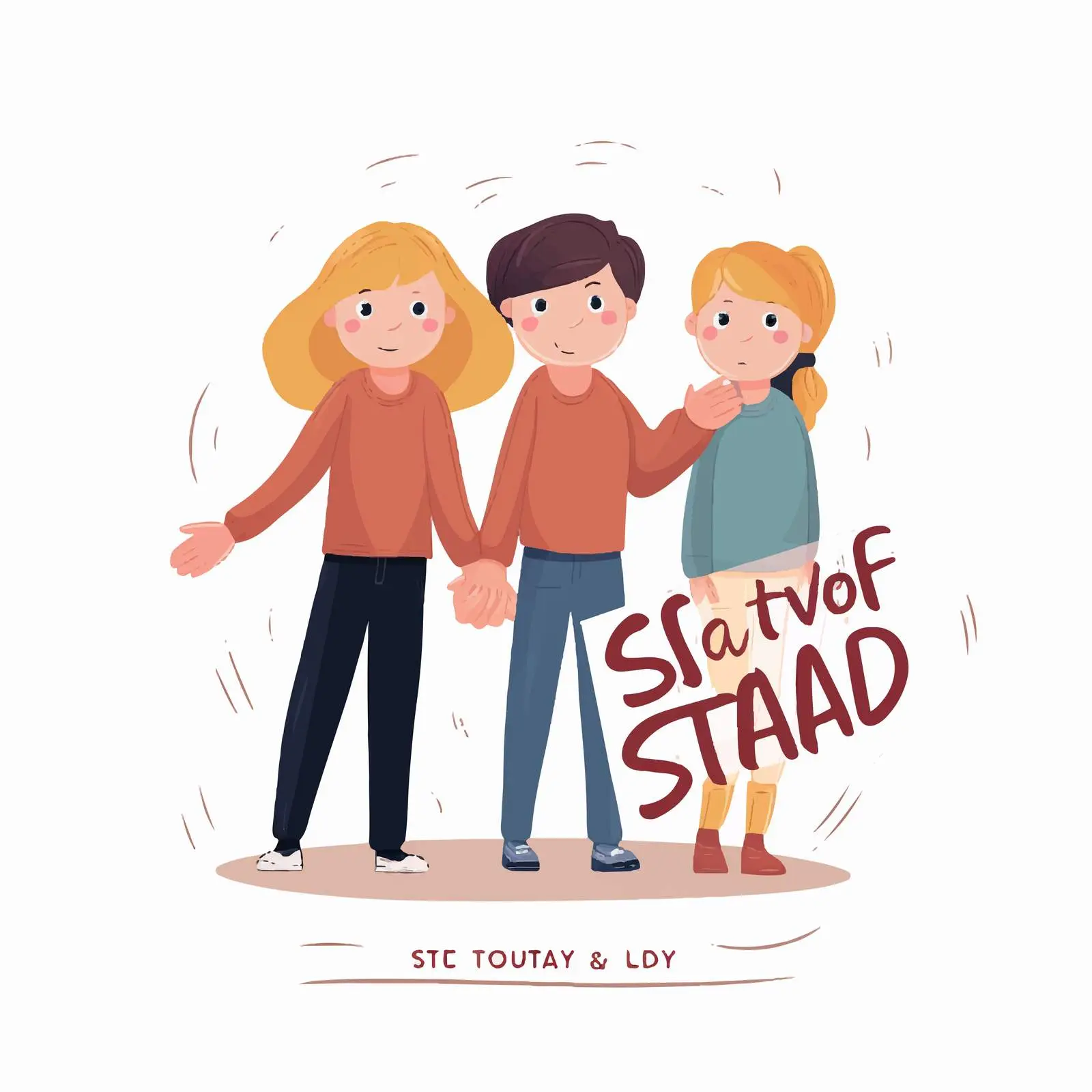 Stay Covid Safe Cartoon Style Illustration — free download from Dotvec