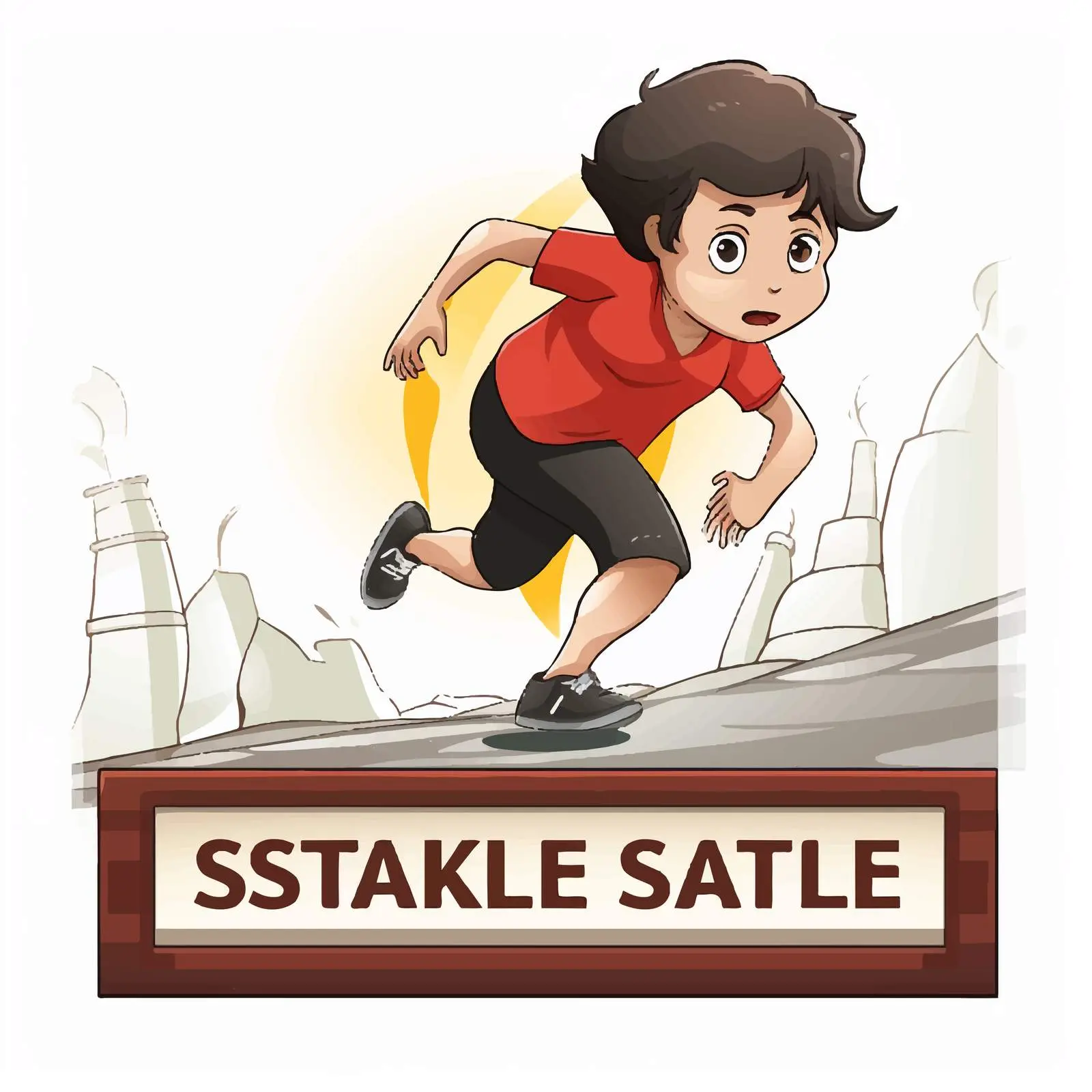 Stay Safe During an Earthquake Sign Illustration — free download from Dotvec