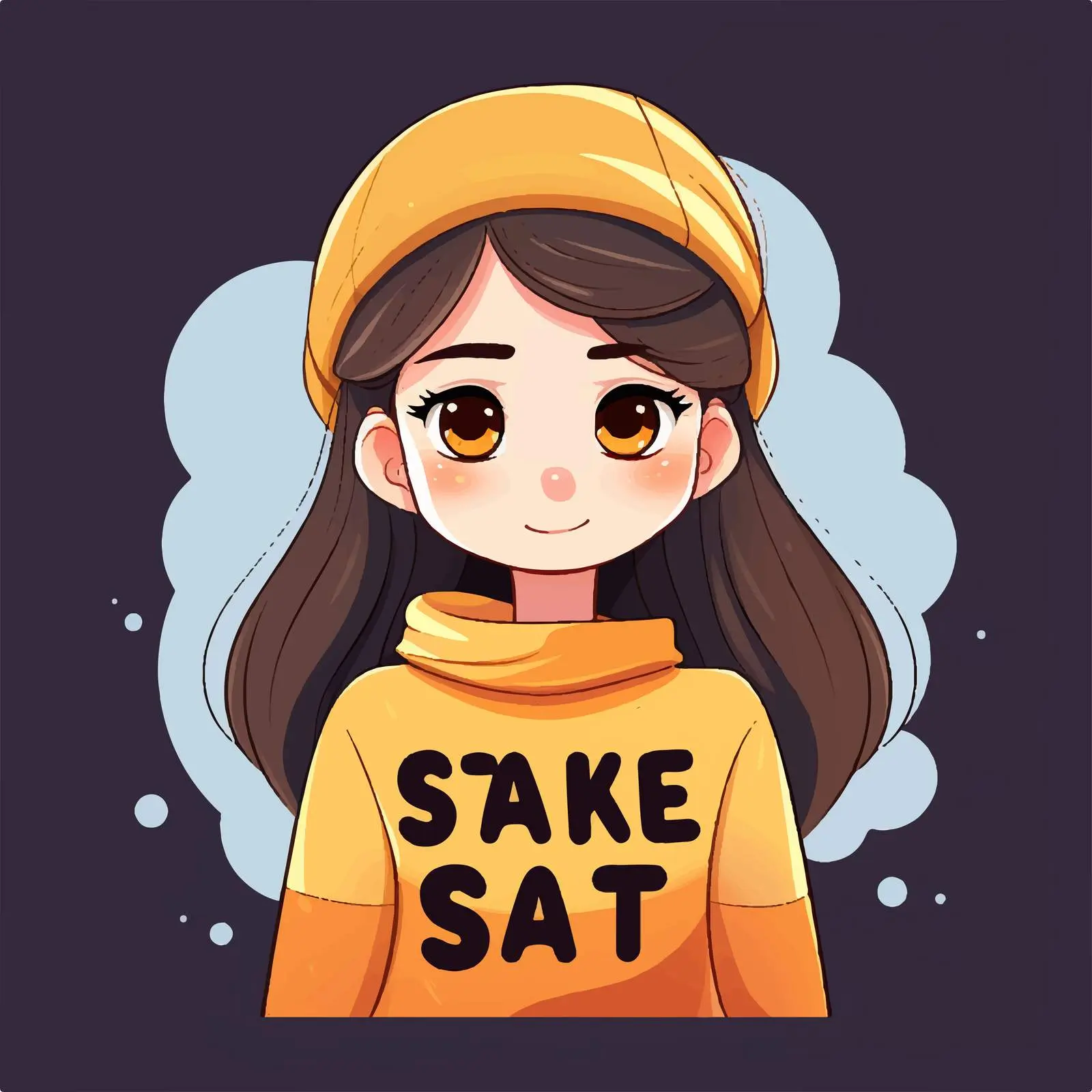 Stay Safe Cartoon Character Girl Feeling Sick — free download from Dotvec