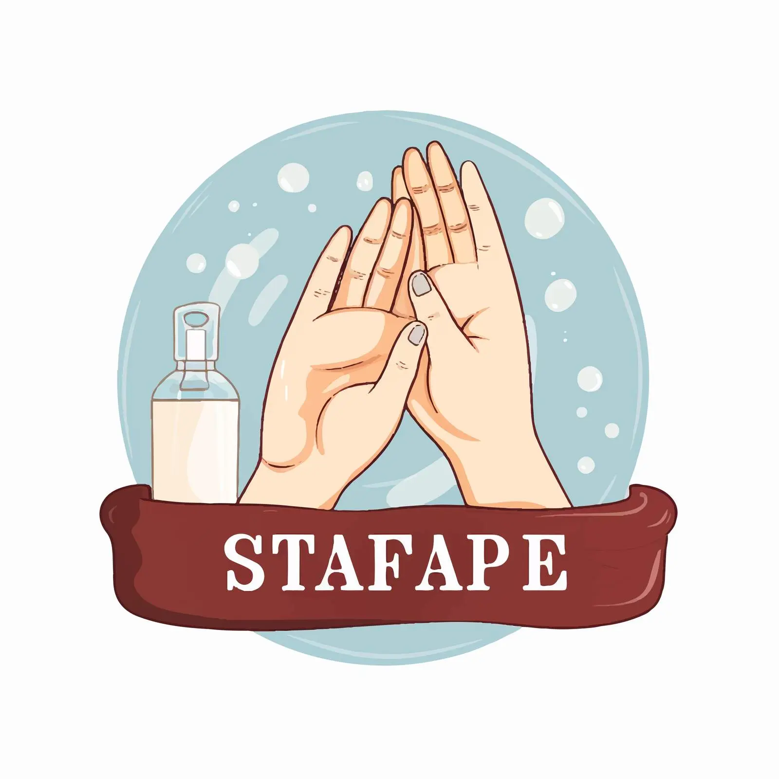 Washing Hands Safety Illustration — free download from Dotvec