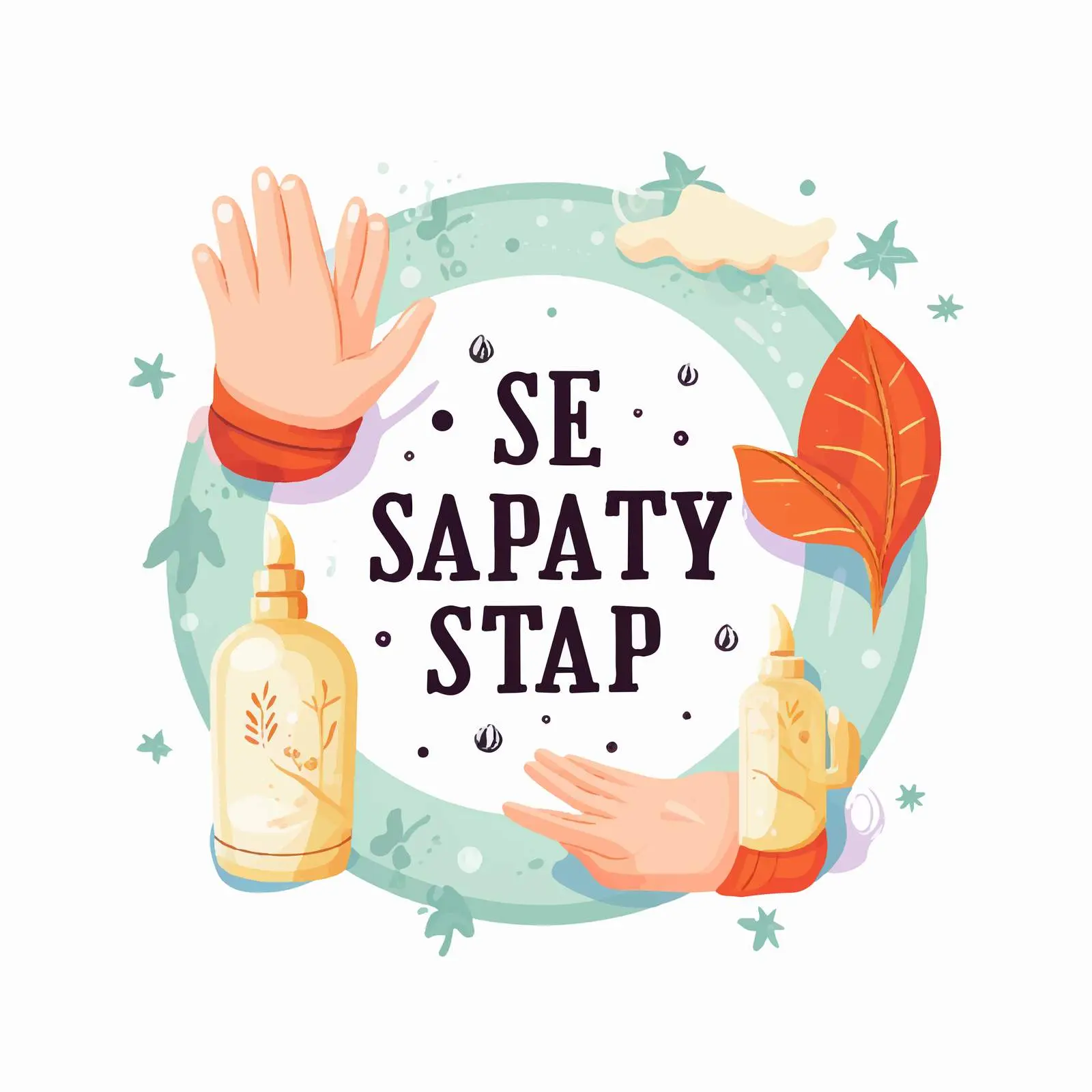 Stay Safe with Washing Hands Illustration – free disease control image from Dotvec