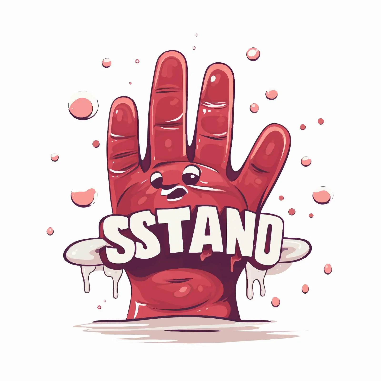 Stay Strong Cartoon Hand Washing Illustration – free stay safe image from Dotvec