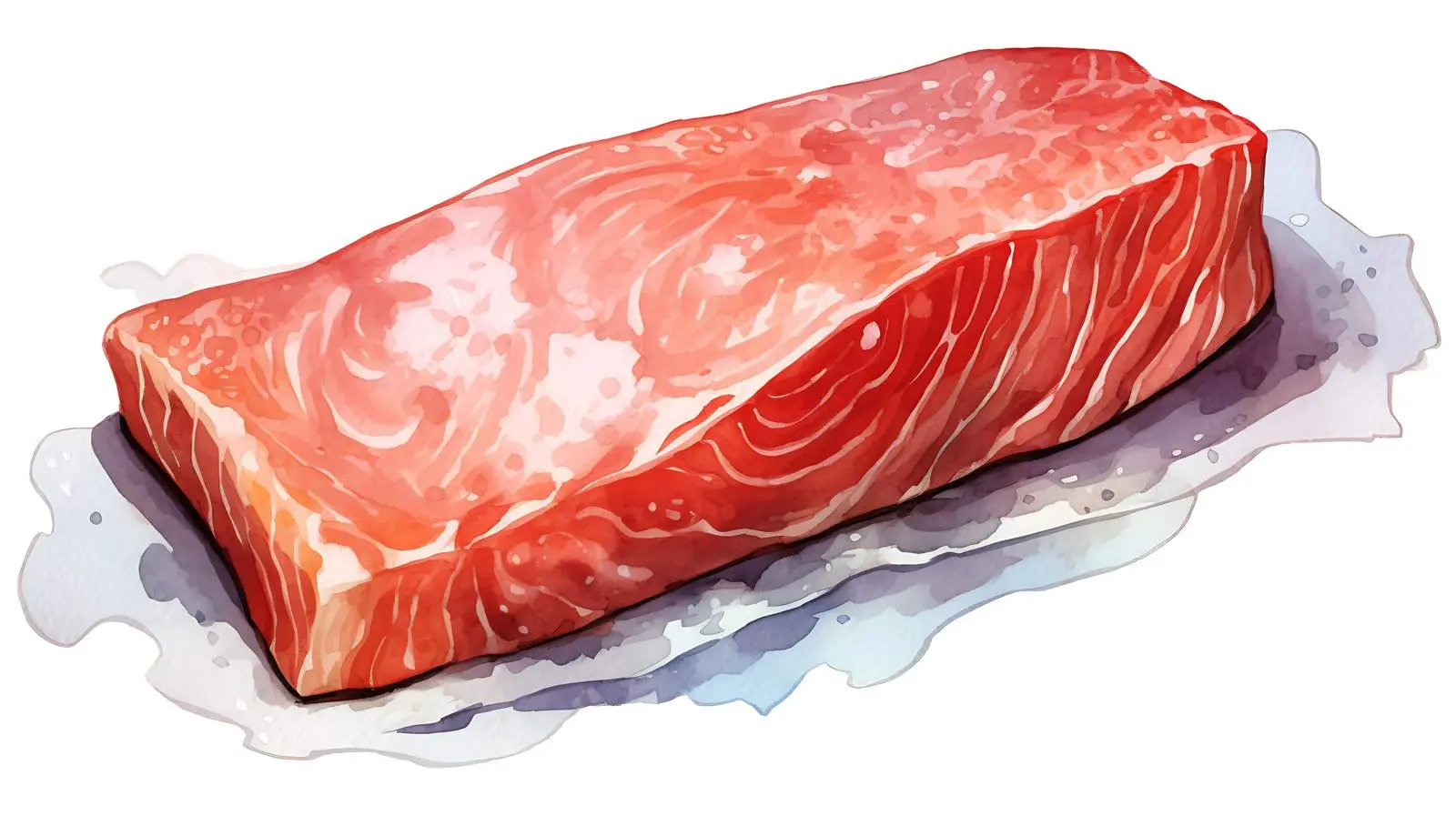 Fresh Salmon Fish Steak on White — free download from Dotvec