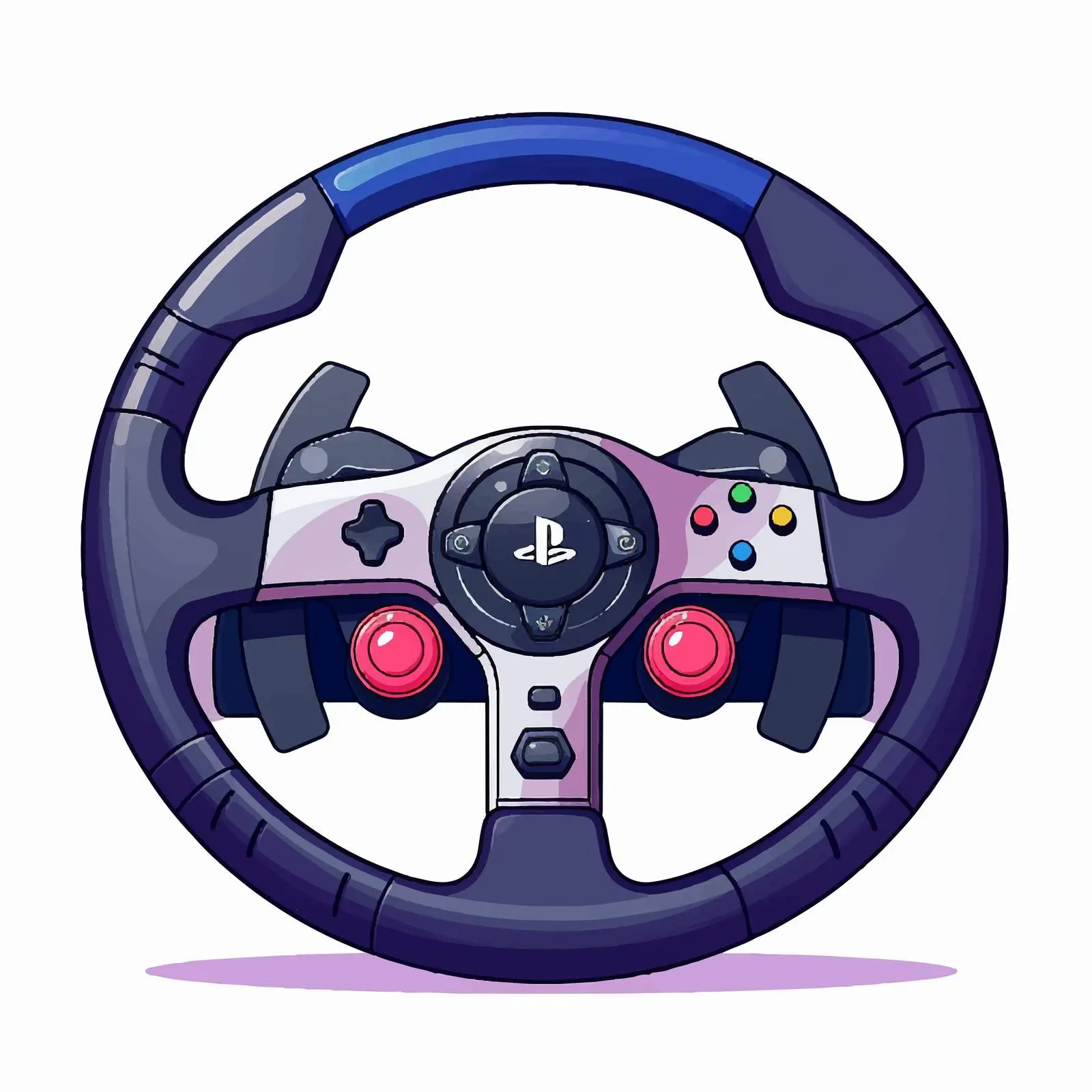 Joystick Steering Wheel for Racing Game — free download from Dotvec