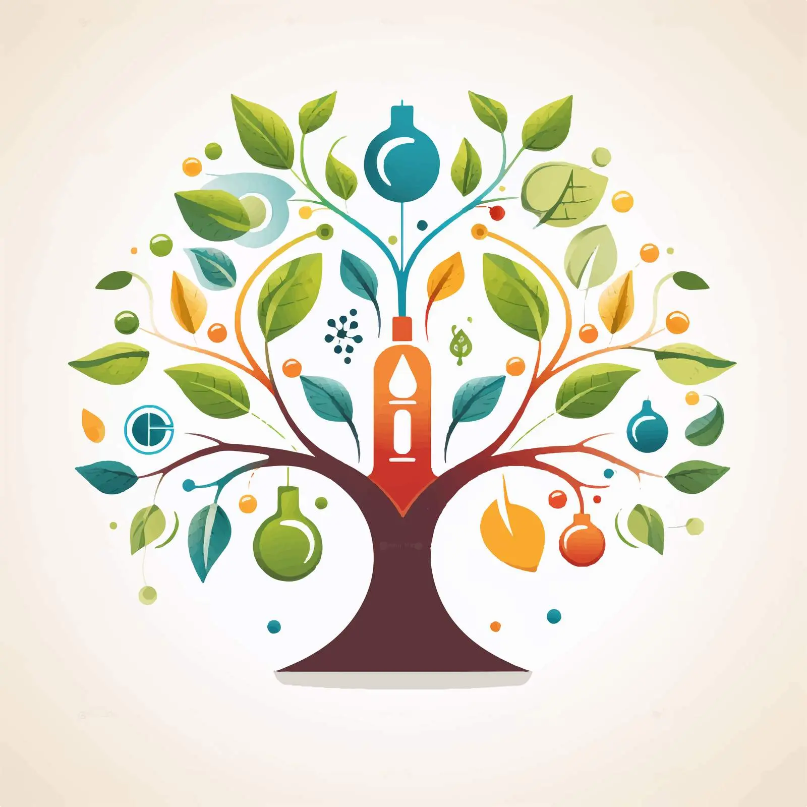 STEM Education Logo with Icon and Elements — free download from Dotvec