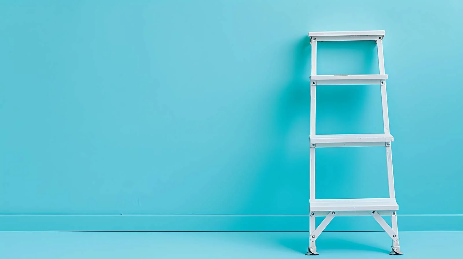 Progressive Stepladder on Blue Surface — free download from Dotvec