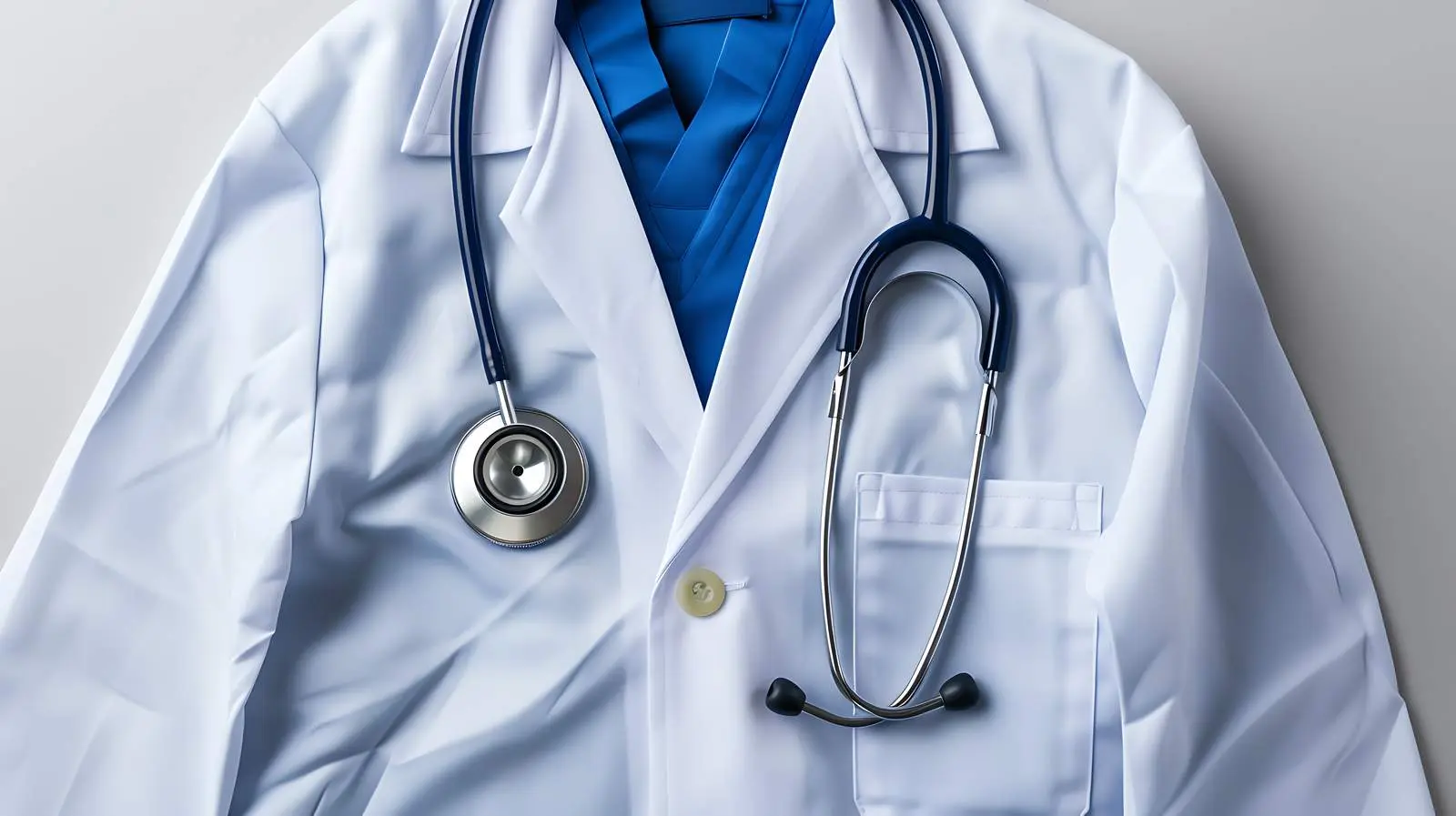 Stethoscope on Medical Coat Background – free medical training image from Dotvec