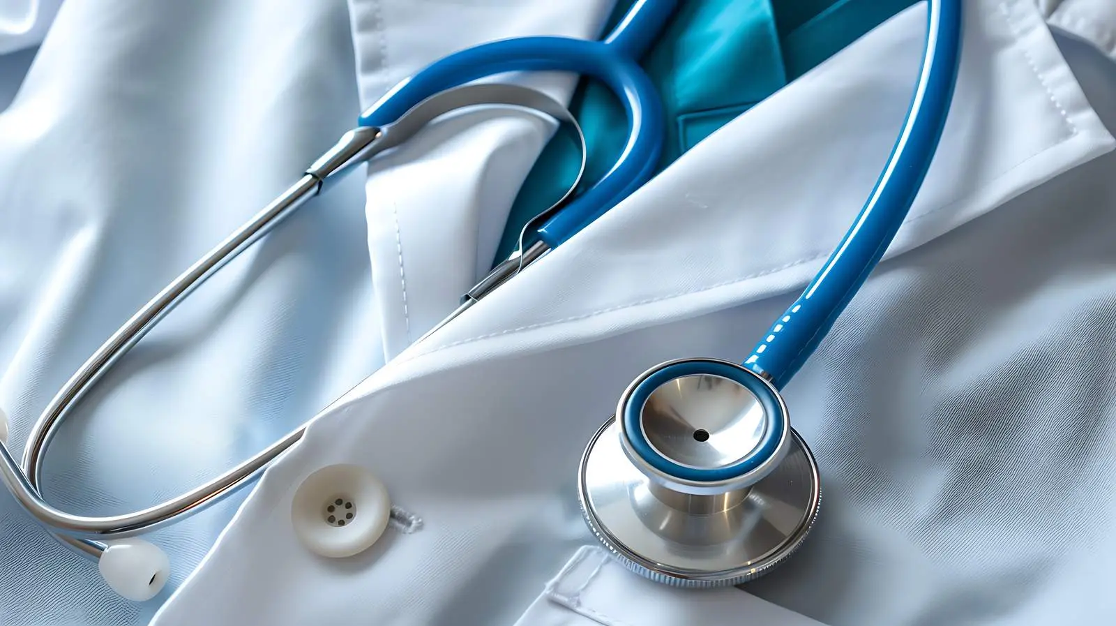 Stethoscope on Medical Coat Background – free settings image from Dotvec