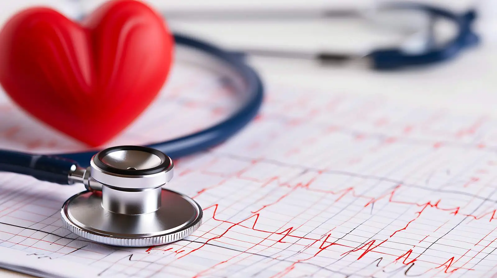 Stethoscope and Cardiogram for Heart Care — free download from Dotvec