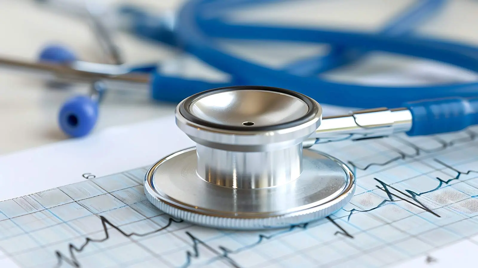 Heart Care Concept with Stethoscope and Cardiogram – free cardio image from Dotvec