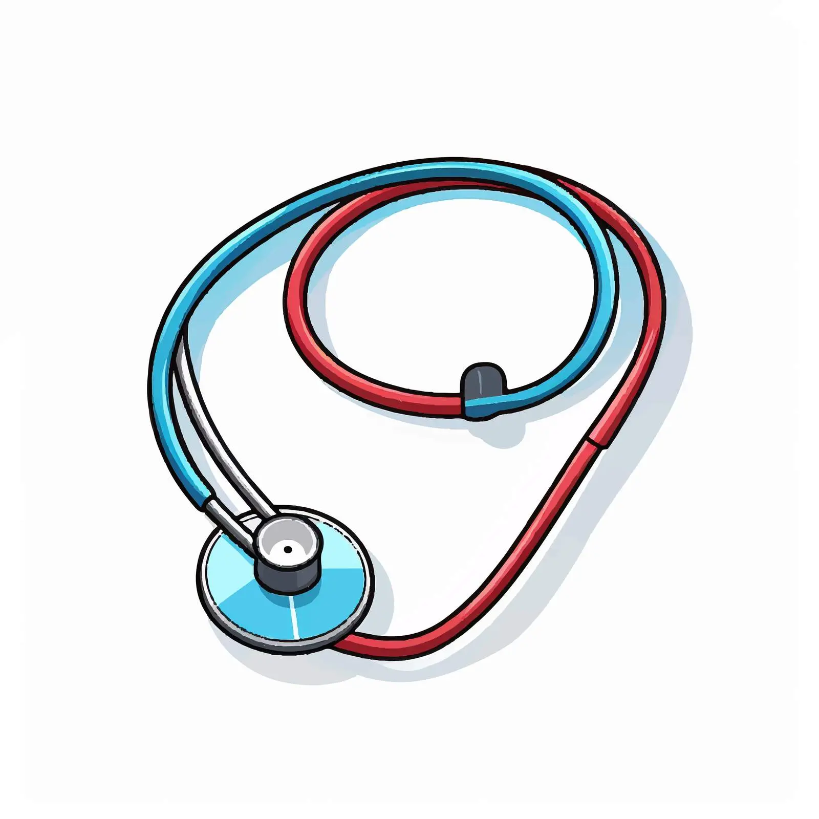 Stethoscope Vector Illustration on White Background — free download from Dotvec
