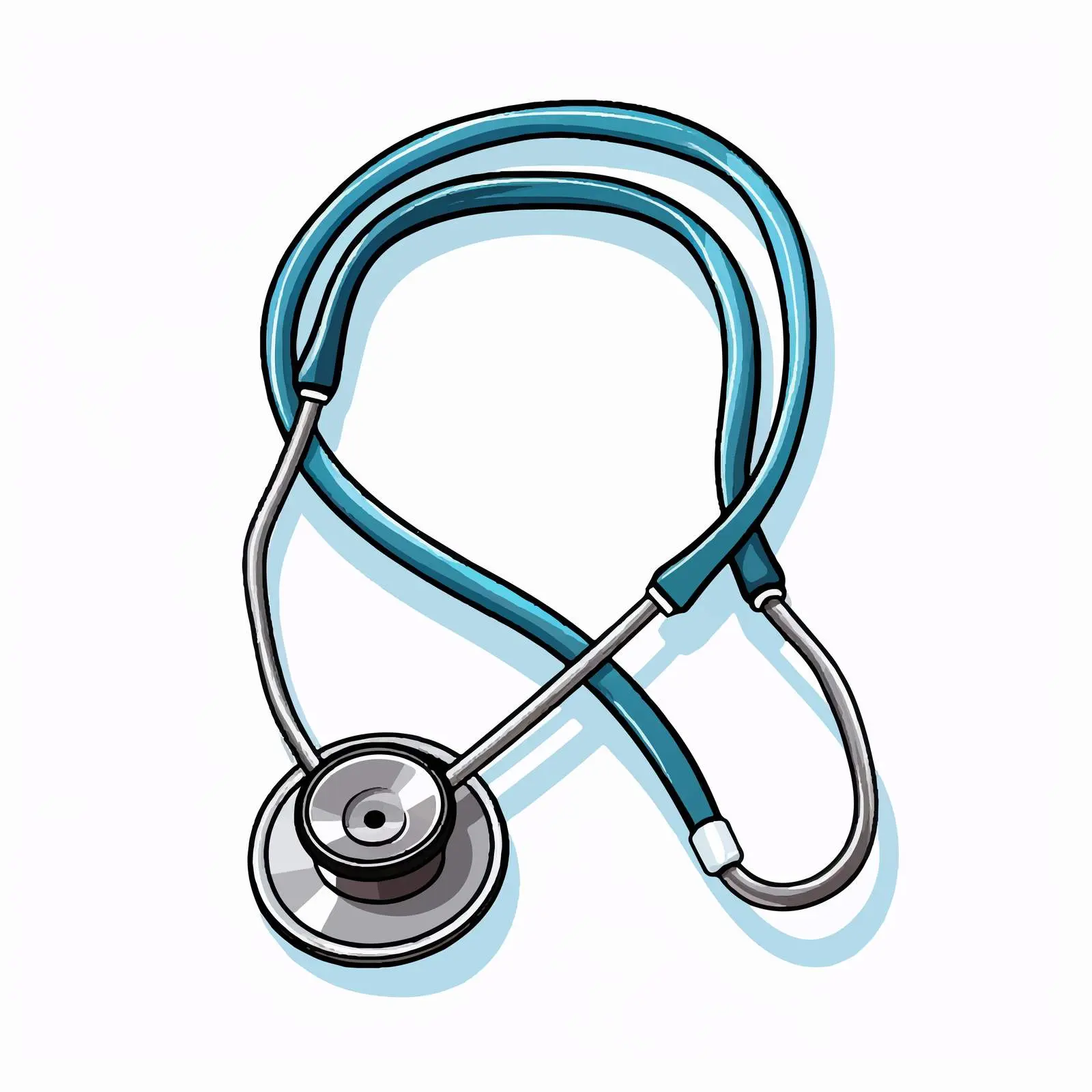 Stethoscope Vector Illustration on White Background – free rendered image from Dotvec