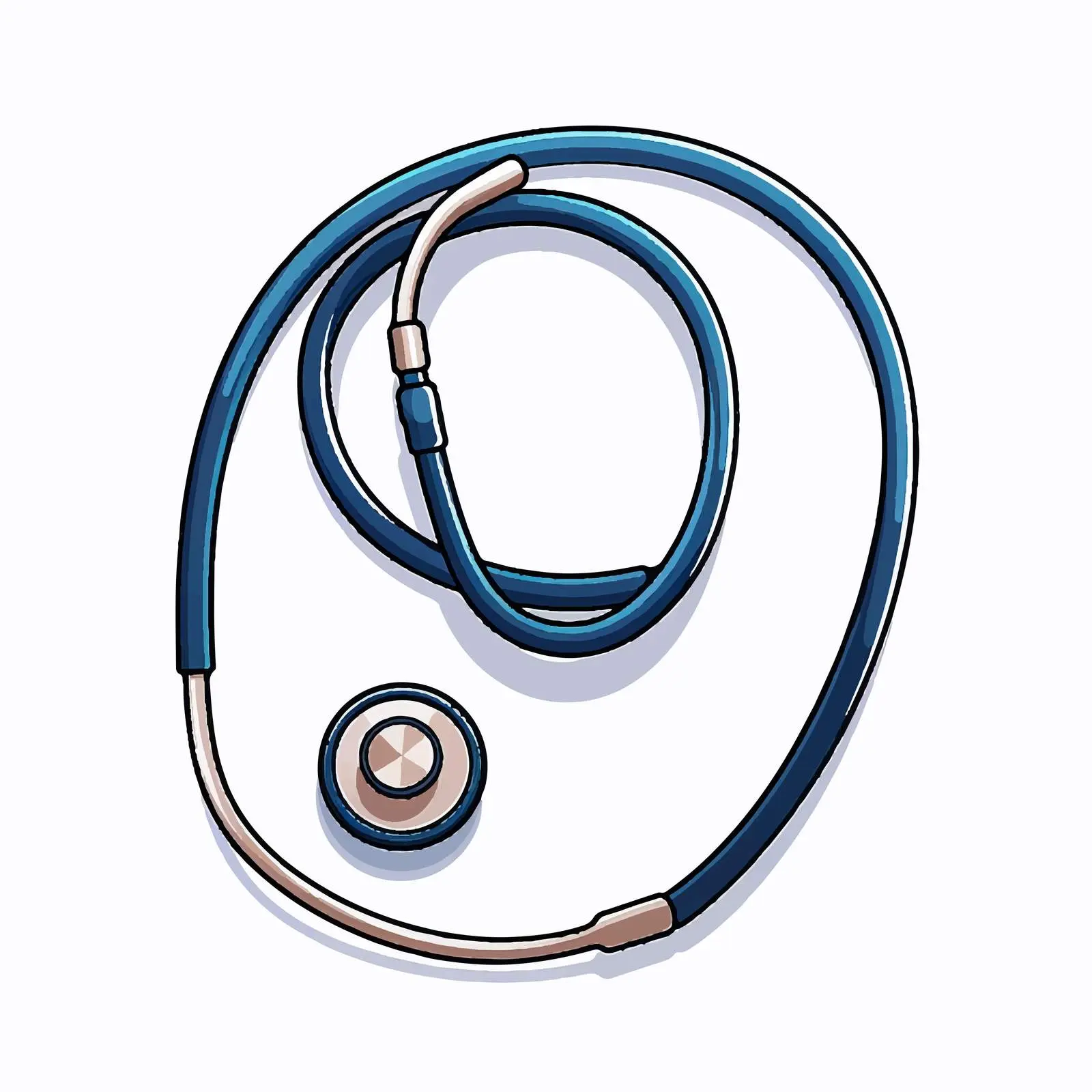 Stethoscope Vector Illustration on White Background — free download from Dotvec