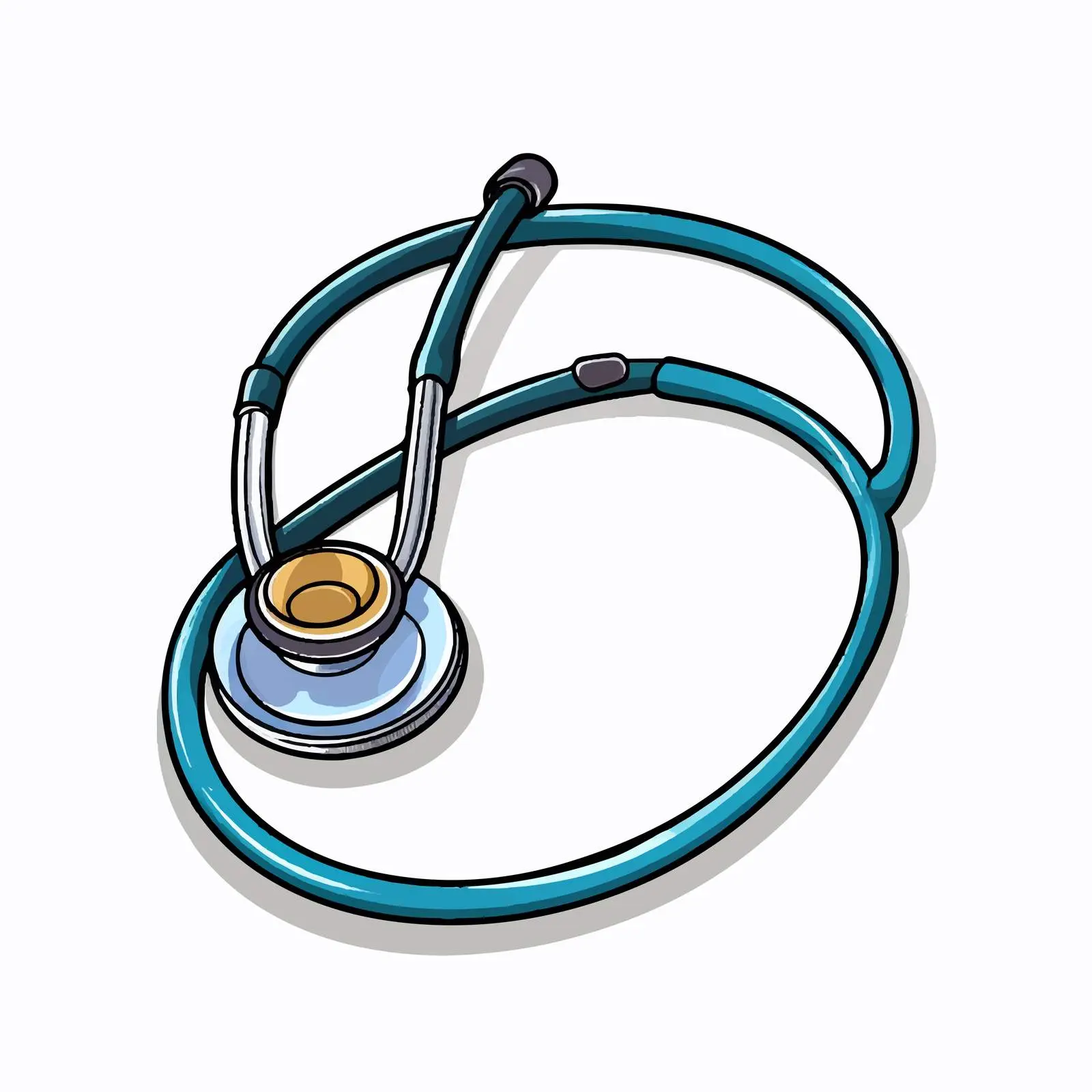 Stethoscope Vector Illustration on White Background — free download from Dotvec