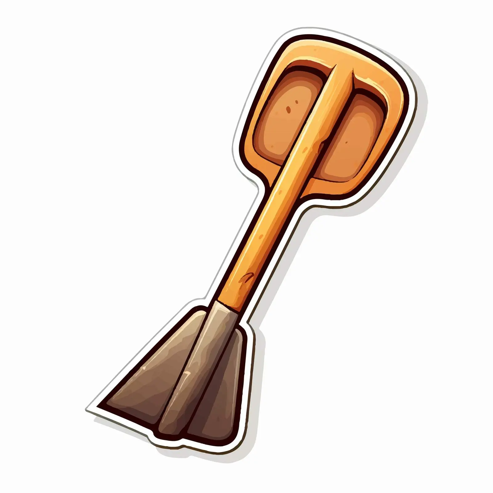 Gardening Shovel Sticker Template Vector Illustration — free download from Dotvec
